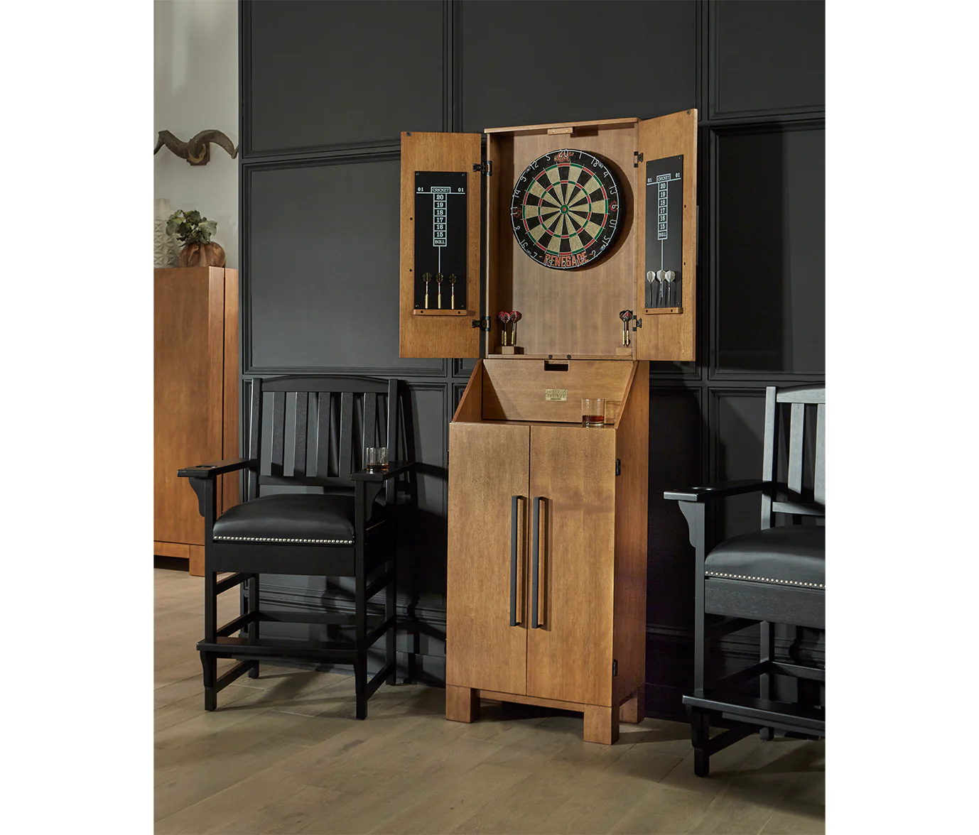 American Heritage Alta Standup Dartboard Cabinet - Image 5