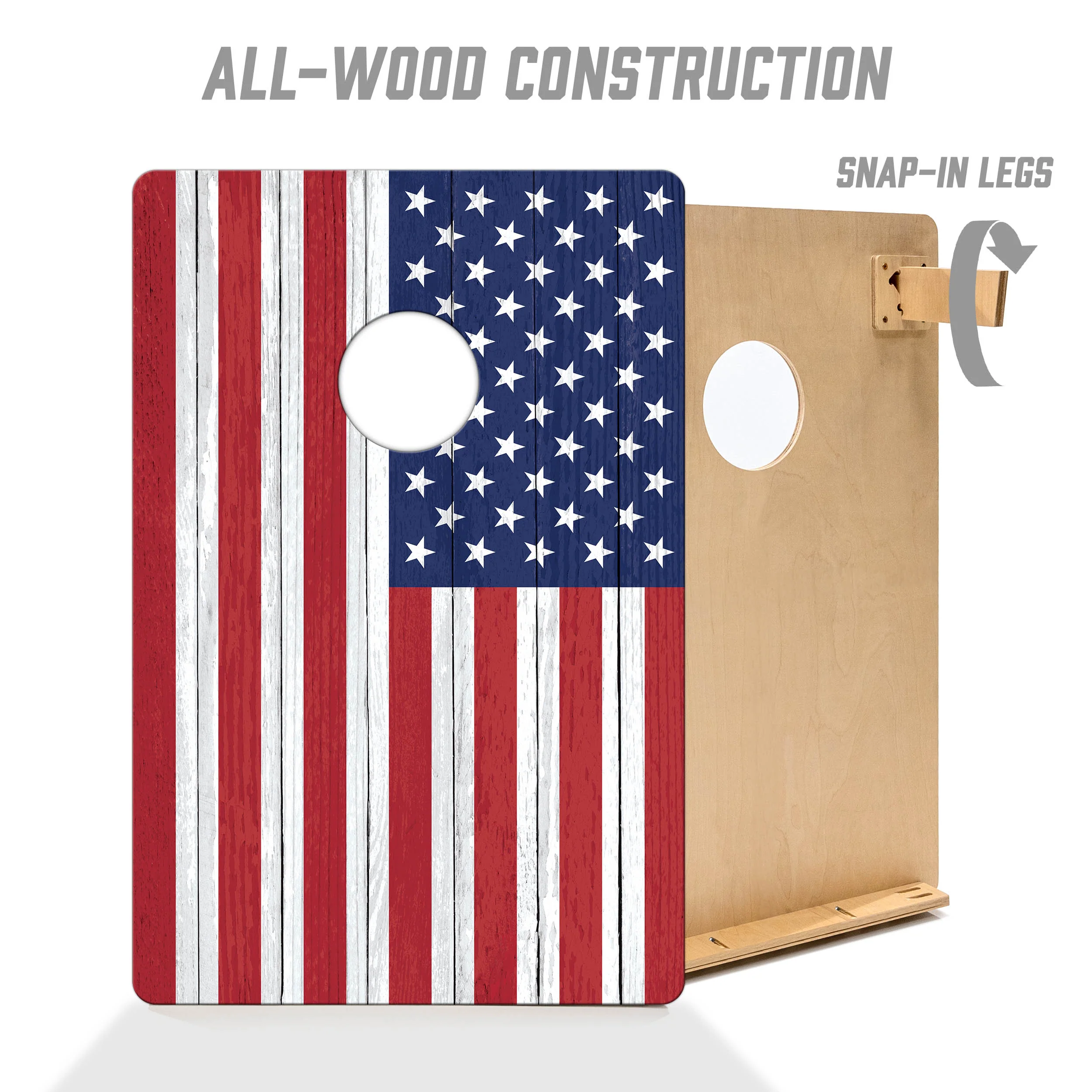 American Flag 2x3 Cornhole Boards - Image 4