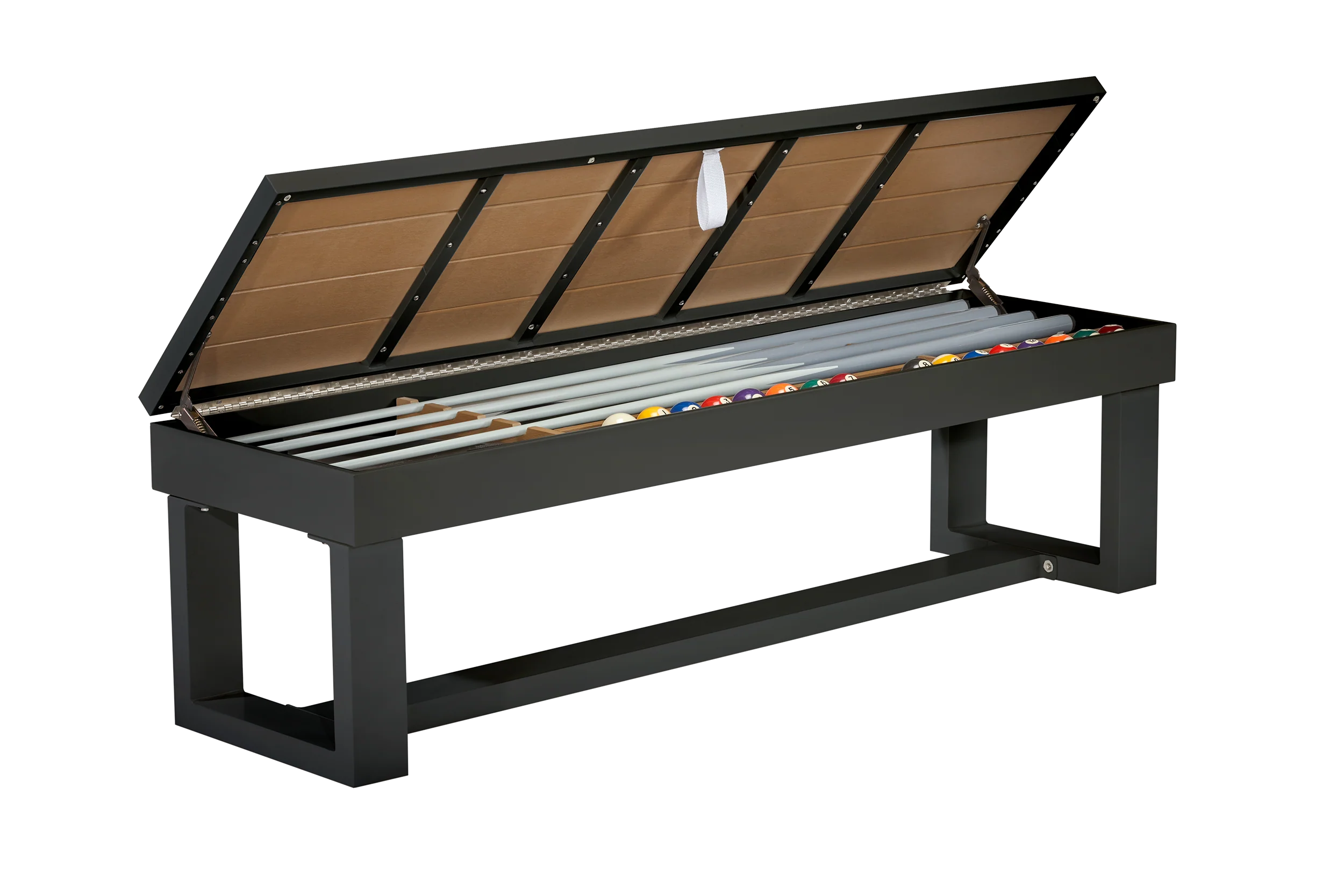 American Heritage Lanai - Obsidian Black 8' Outdoor Pool Table - Image 10