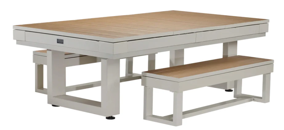 American Heritage Lanai - Oyster Grey 8' Outdoor Pool Table - Image 4
