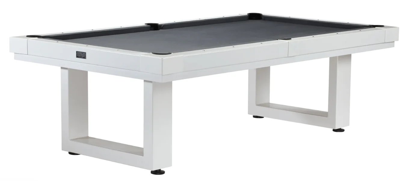 American Heritage Lanai - Pearl White 8' Outdoor Pool Table - Image 6