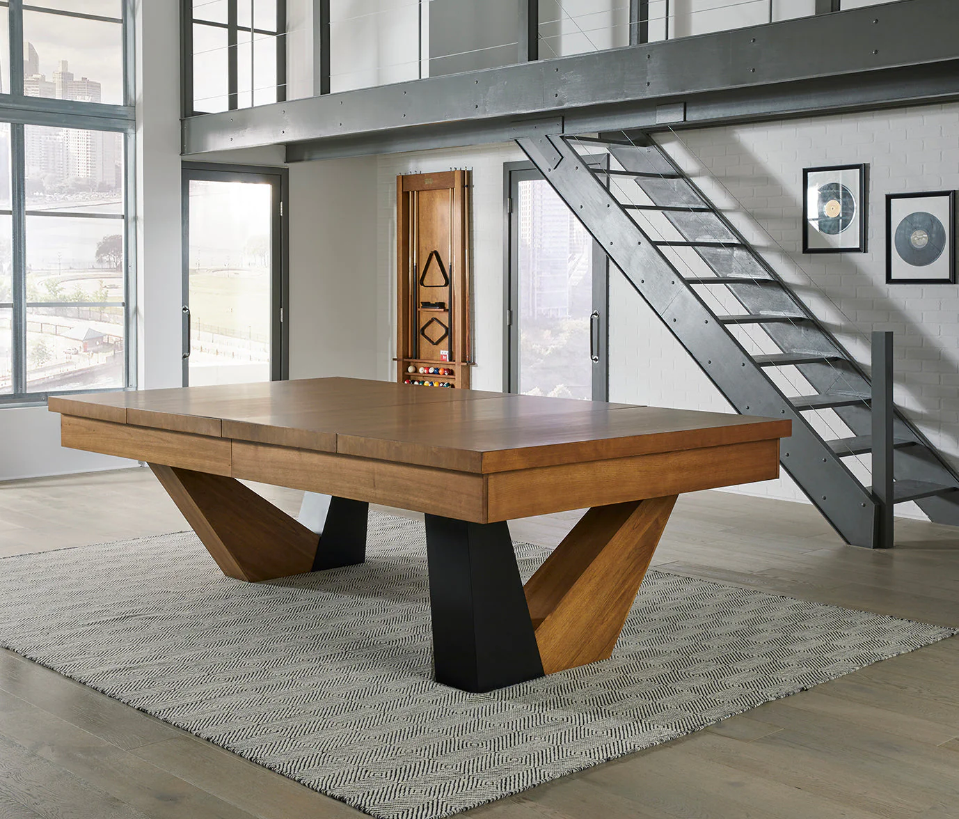Annex 8' Pool Table - Brushed Walnut - Image 11