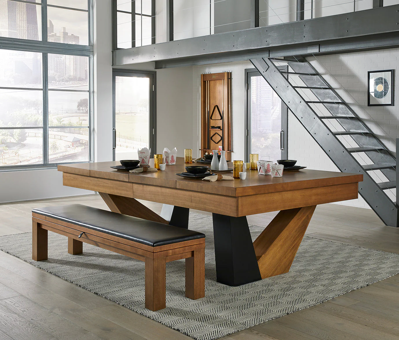Annex 8' Pool Table - Brushed Walnut - Image 13