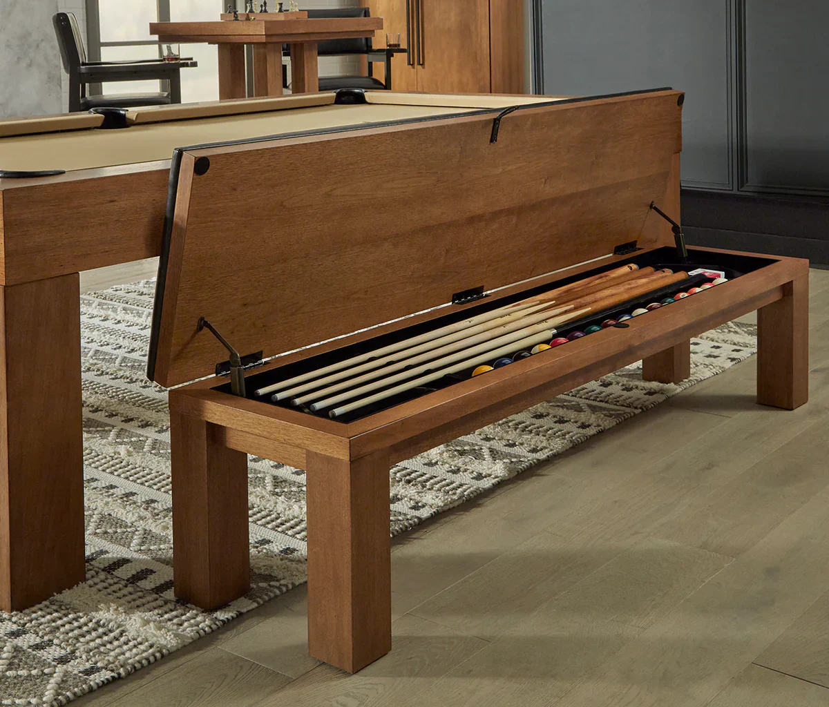 Annex 8' Pool Table - Brushed Walnut - Image 15
