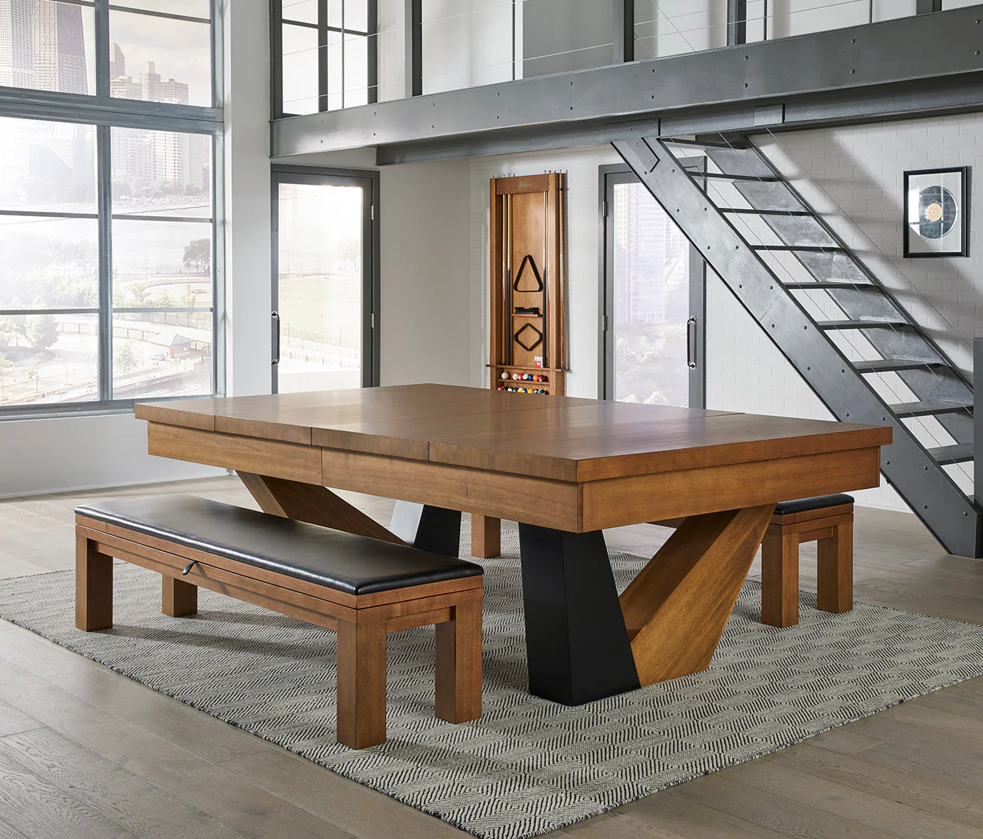 Annex 8' Pool Table - Brushed Walnut - Image 9
