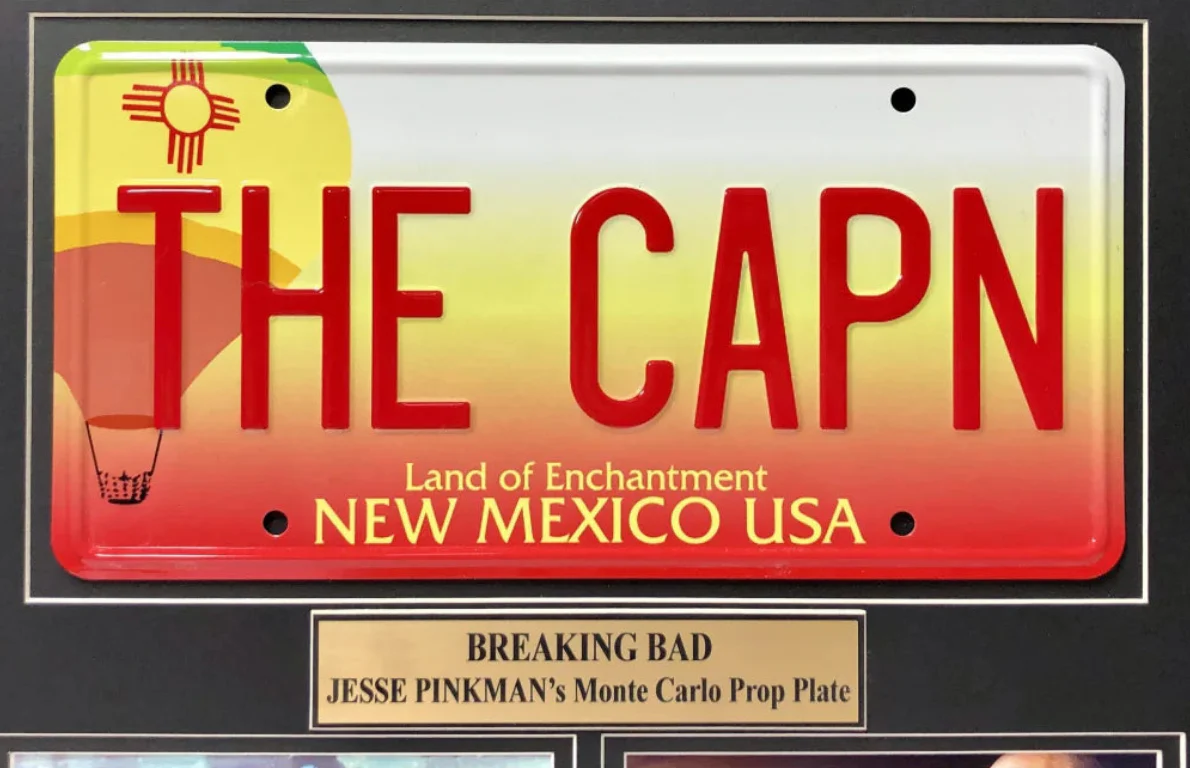 "Breaking Bad" Aaron Paul Movie Car License Plate Framed Collage - Image 3