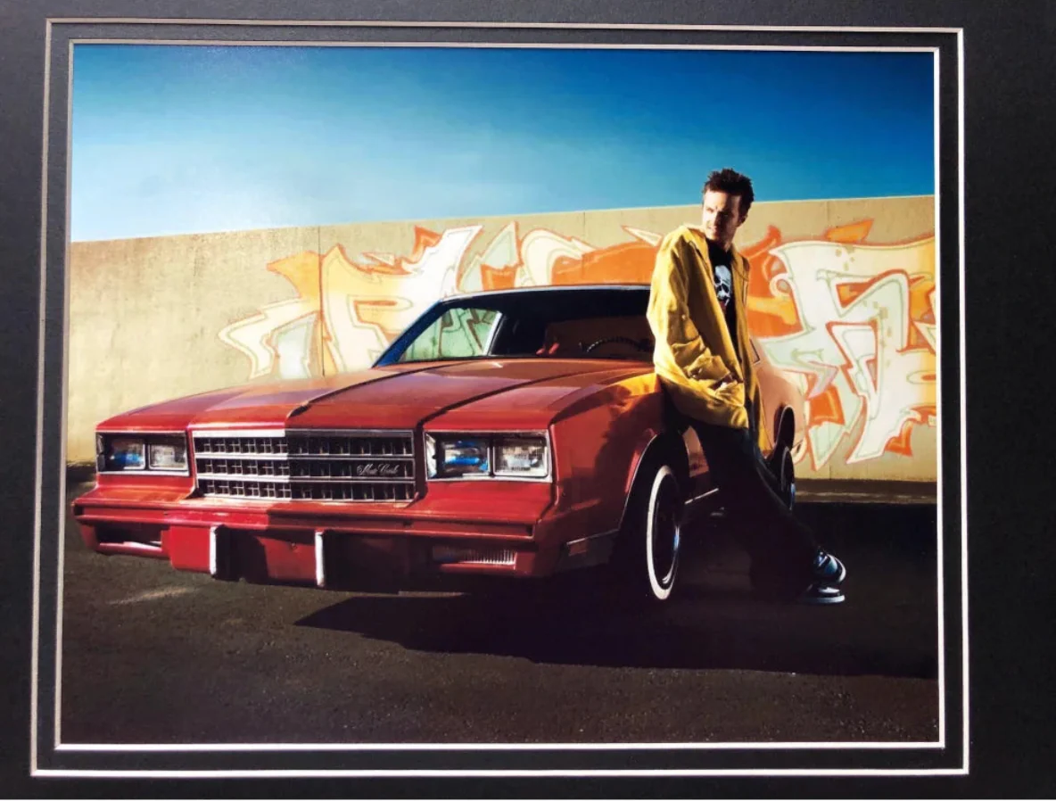 "Breaking Bad" Aaron Paul Movie Car License Plate Framed Collage - Image 4