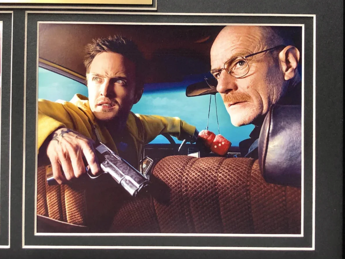 "Breaking Bad" Aaron Paul Movie Car License Plate Framed Collage - Image 6