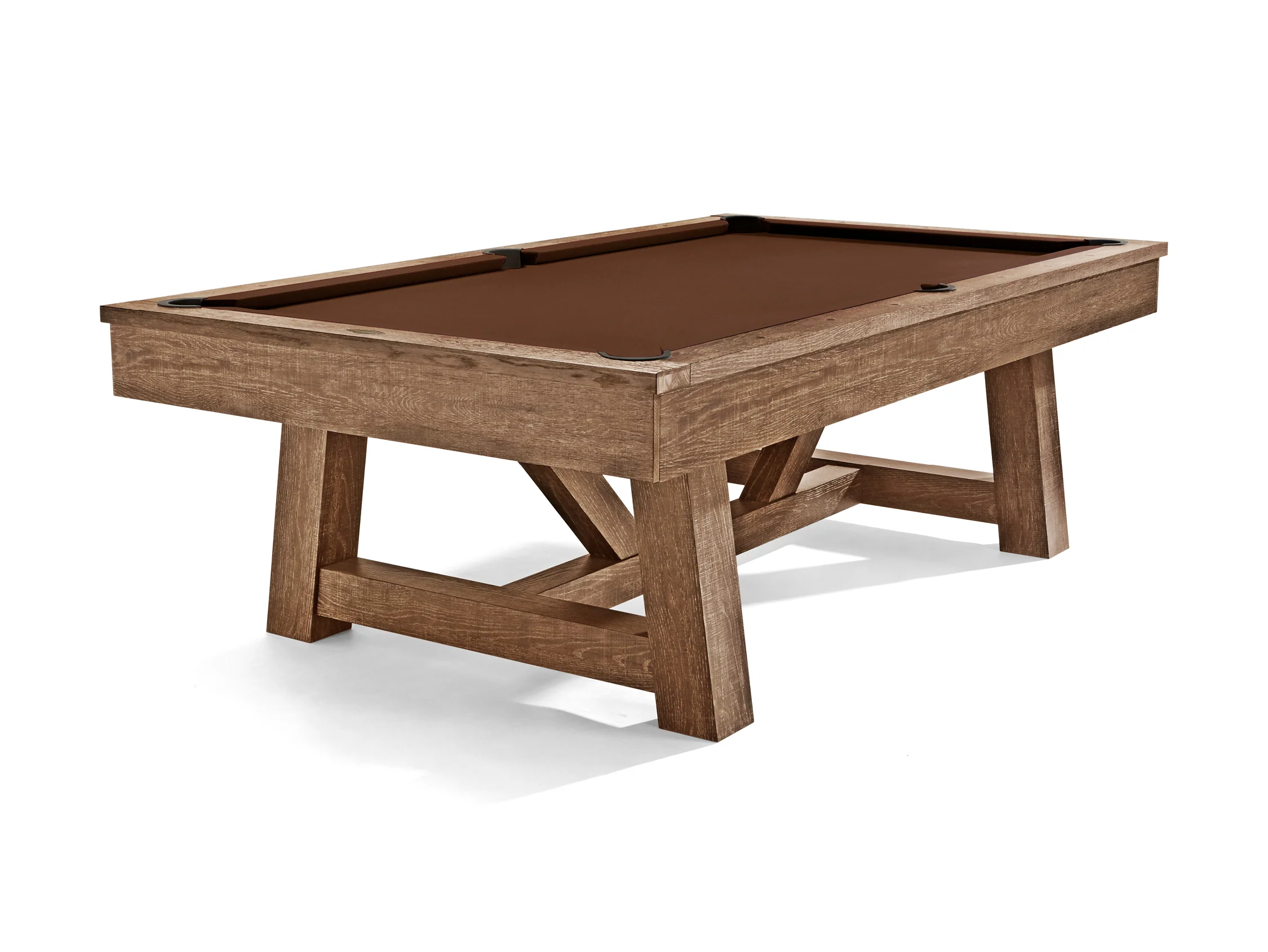Brunswick Botanic Pool Table - Rustic Dark Brown - Image 12