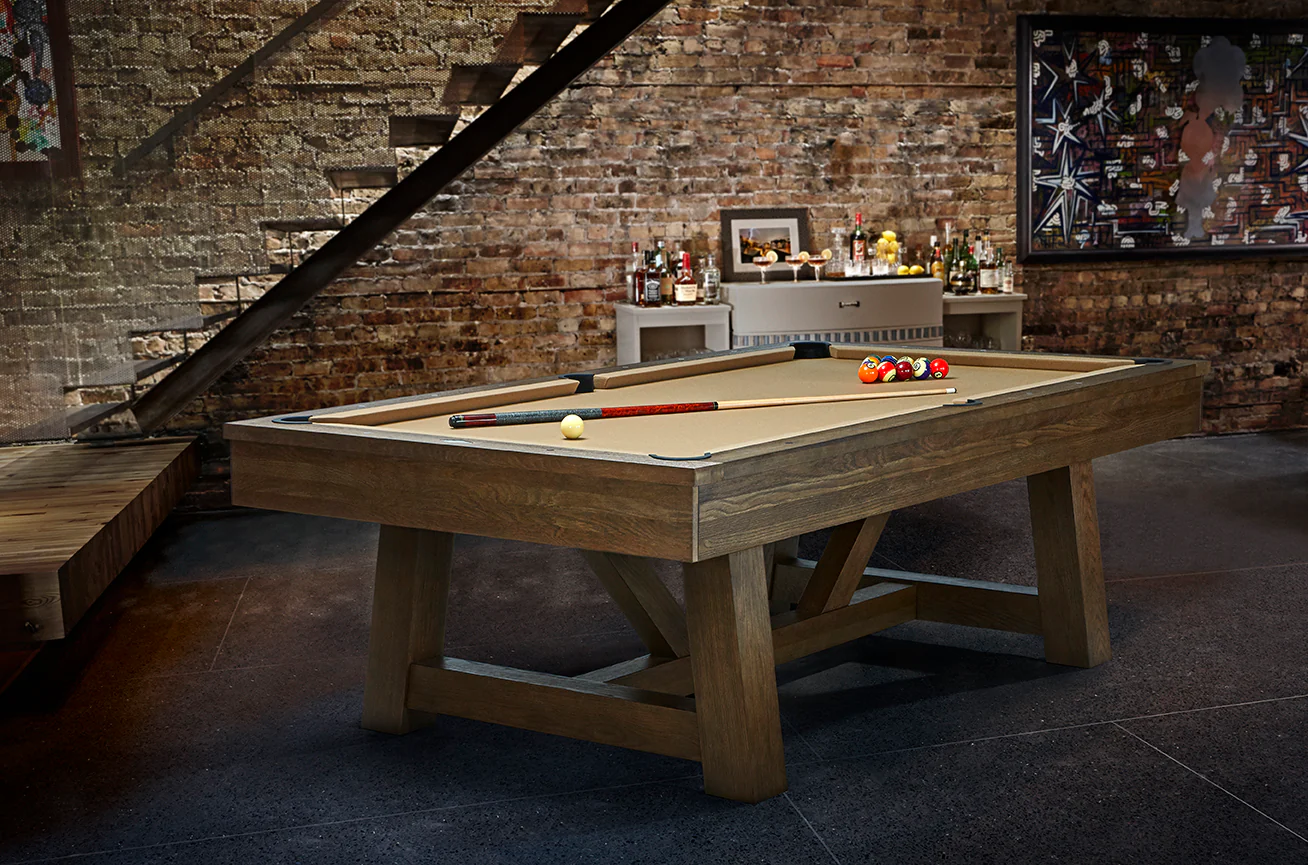 Brunswick Botanic Pool Table - Rustic Dark Brown - Image 7