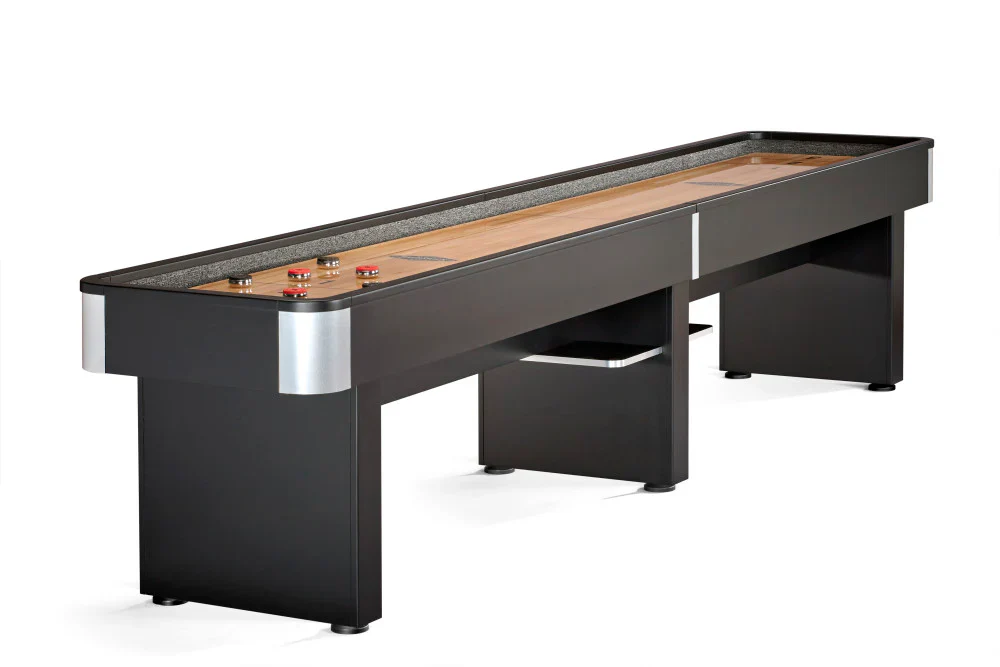 Brunswick Delray II 12' Matte Black Shuffleboard Table - Image 2