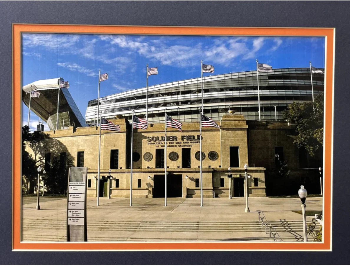 Chicago Bears Fan License Plate Framed Collage Memorabilia Walter Paton Butkus - Image 6