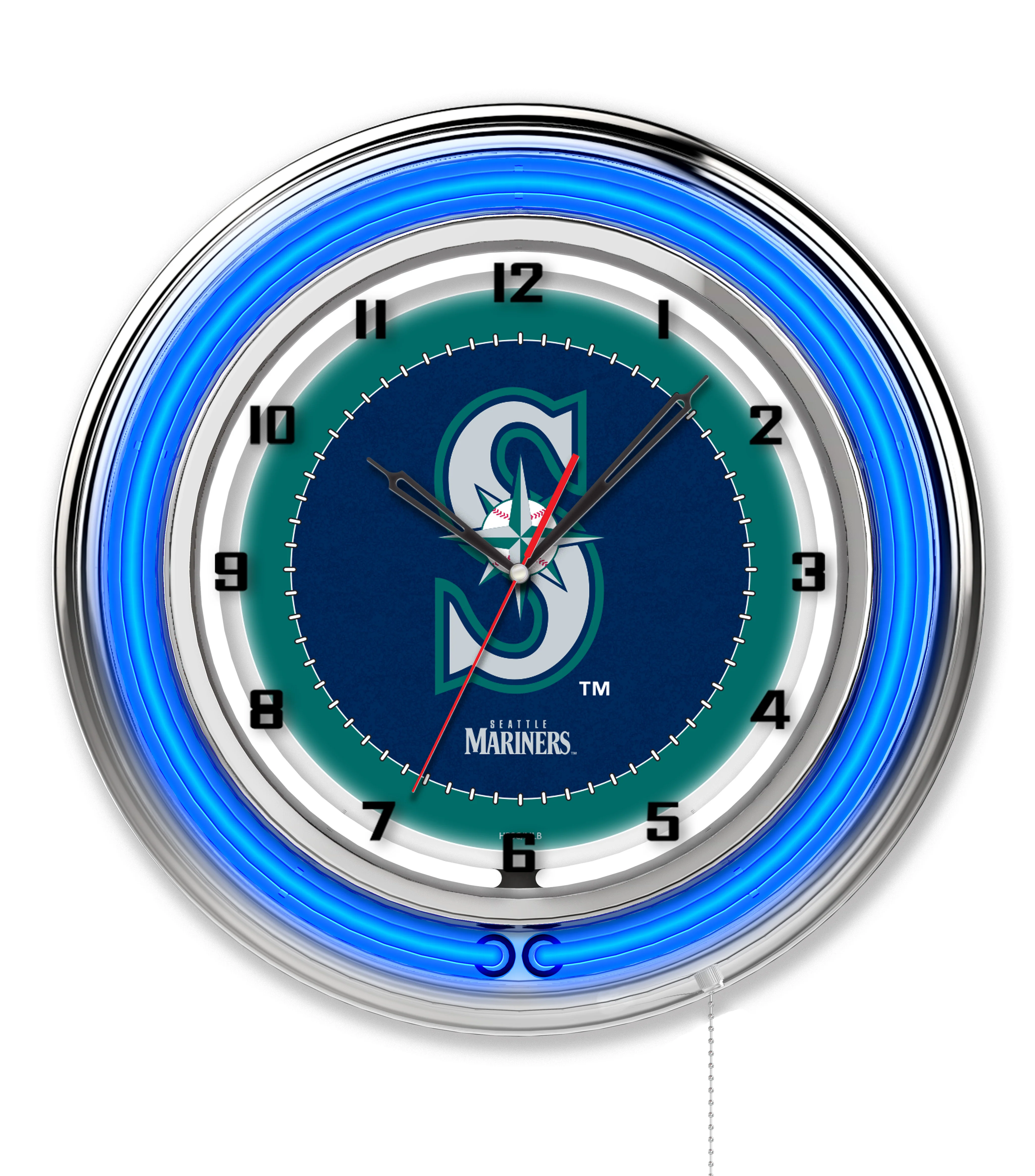 MLB Licensed 19" Double Neon Wall Clock - Image 13