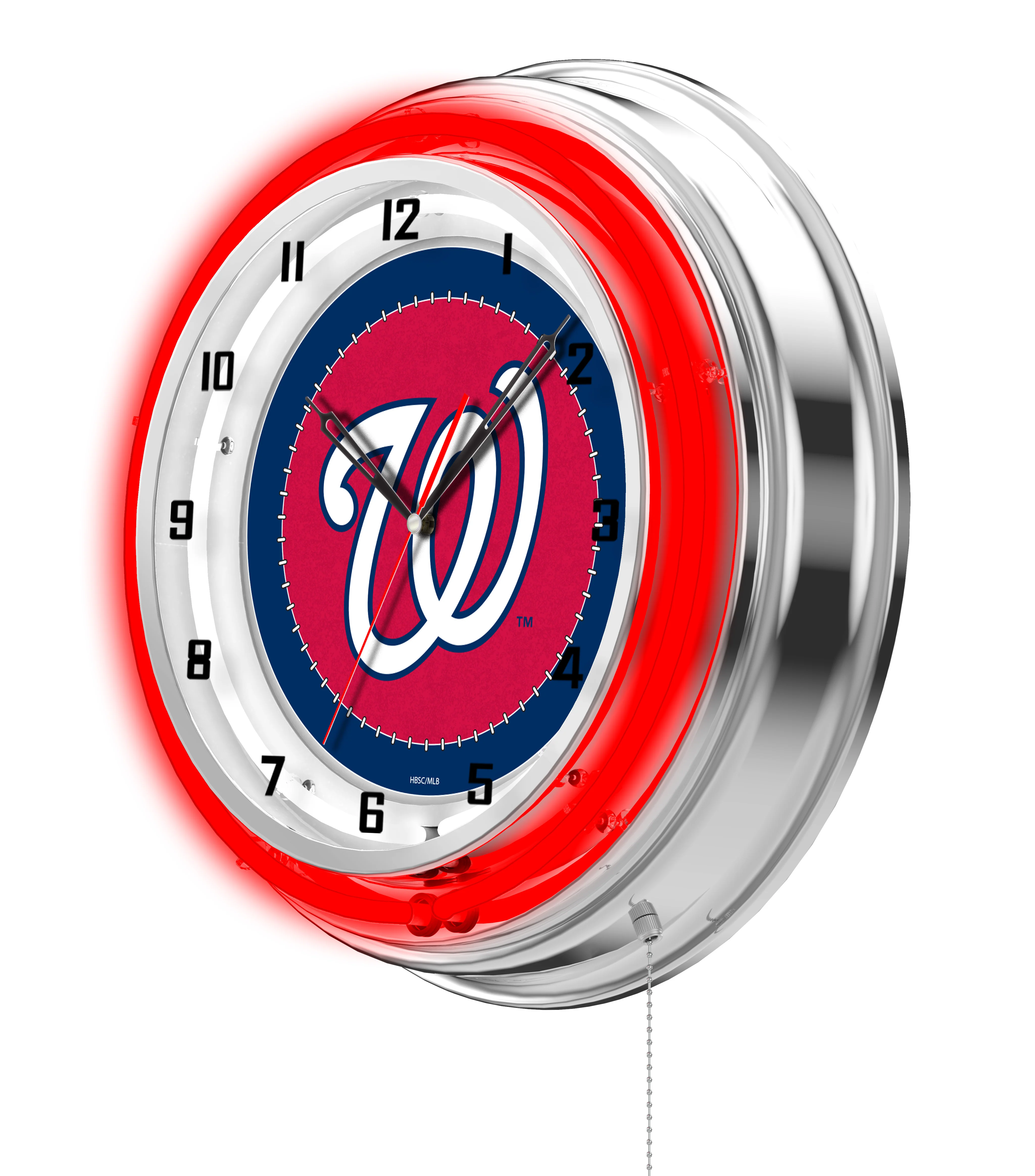 MLB Licensed 19" Double Neon Wall Clock - Image 6
