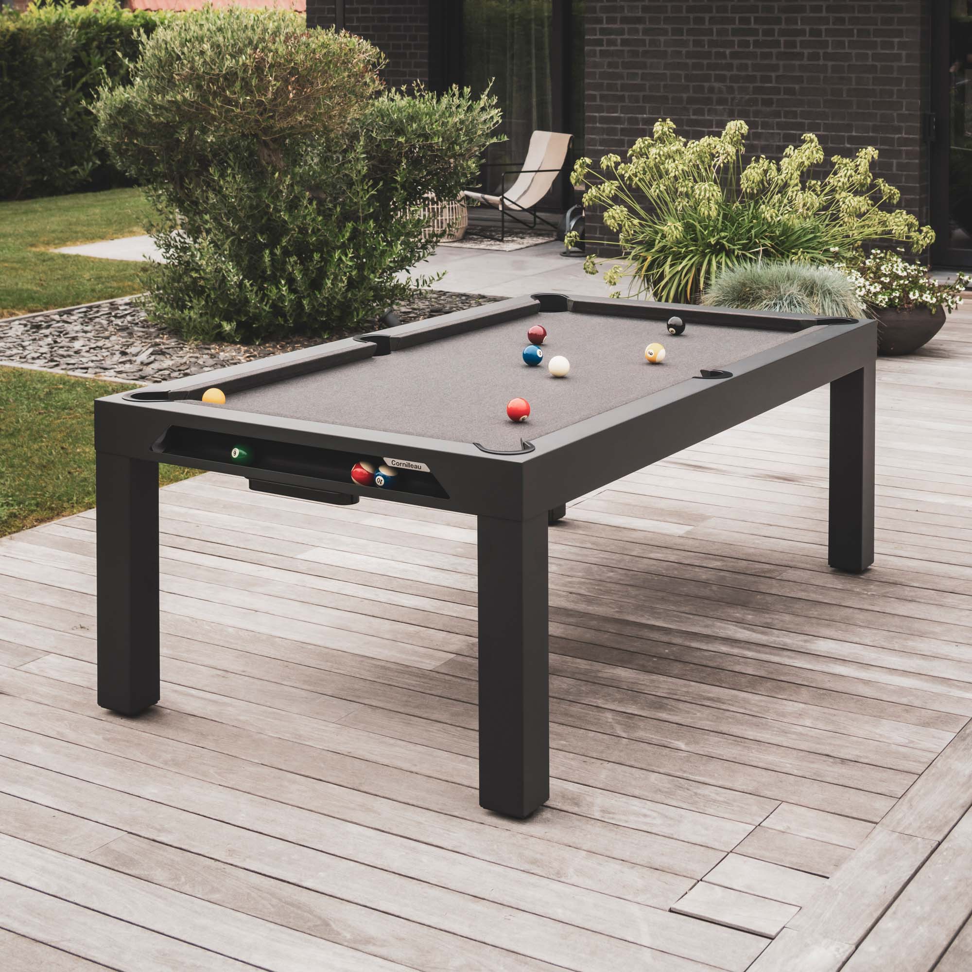 Cornilleau 7ft Classic Outdoor Pool Table - Black - Image 12