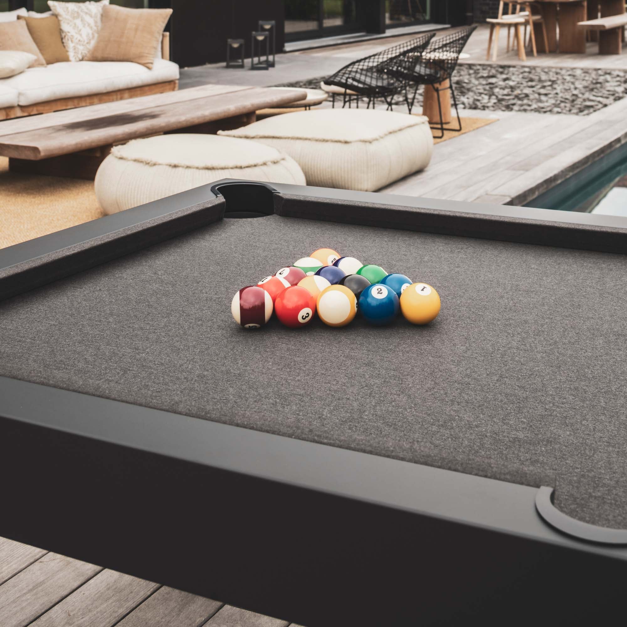 Cornilleau 7ft Classic Outdoor Pool Table - Black - Image 13