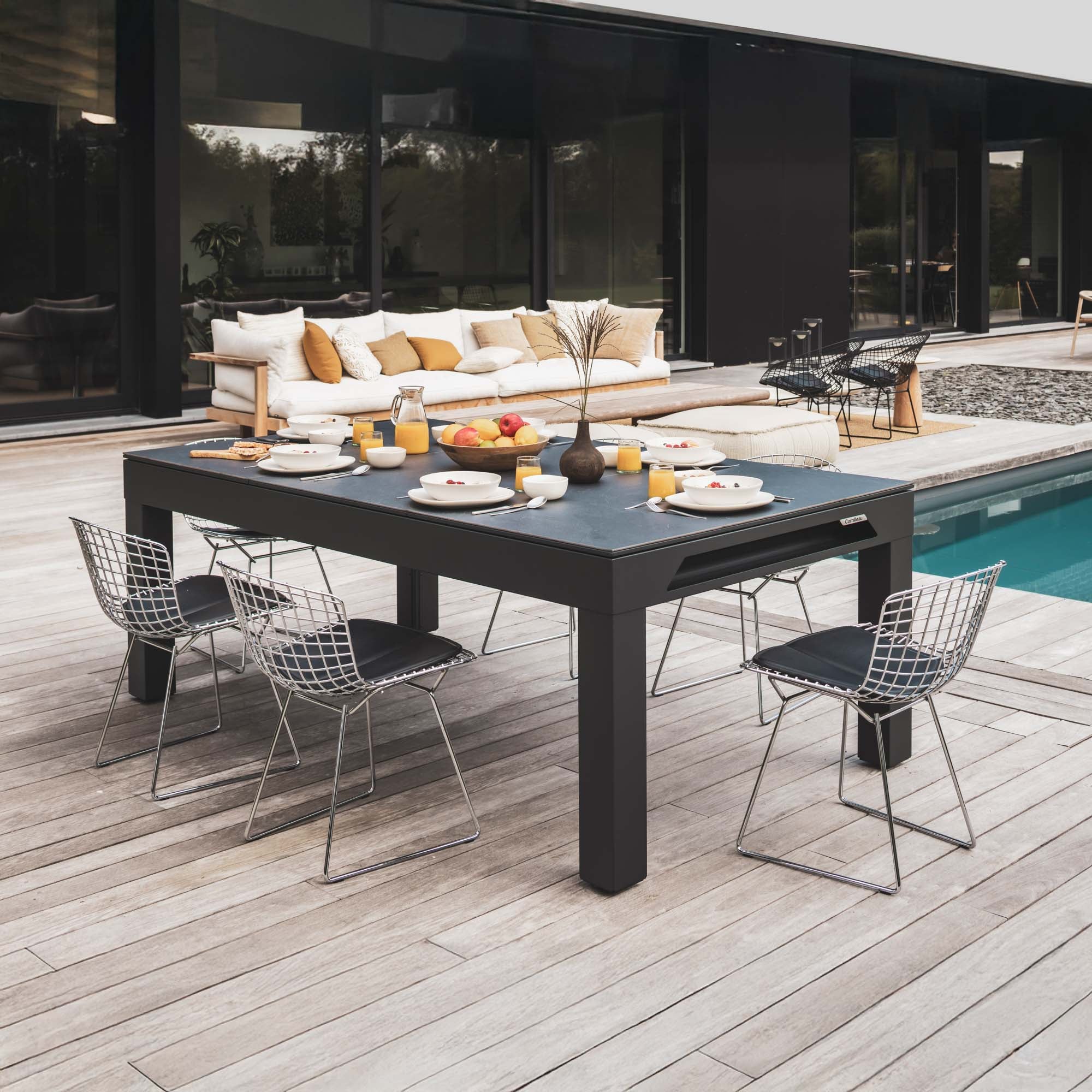 Cornilleau 7ft Classic Outdoor Pool Table - Black - Image 17