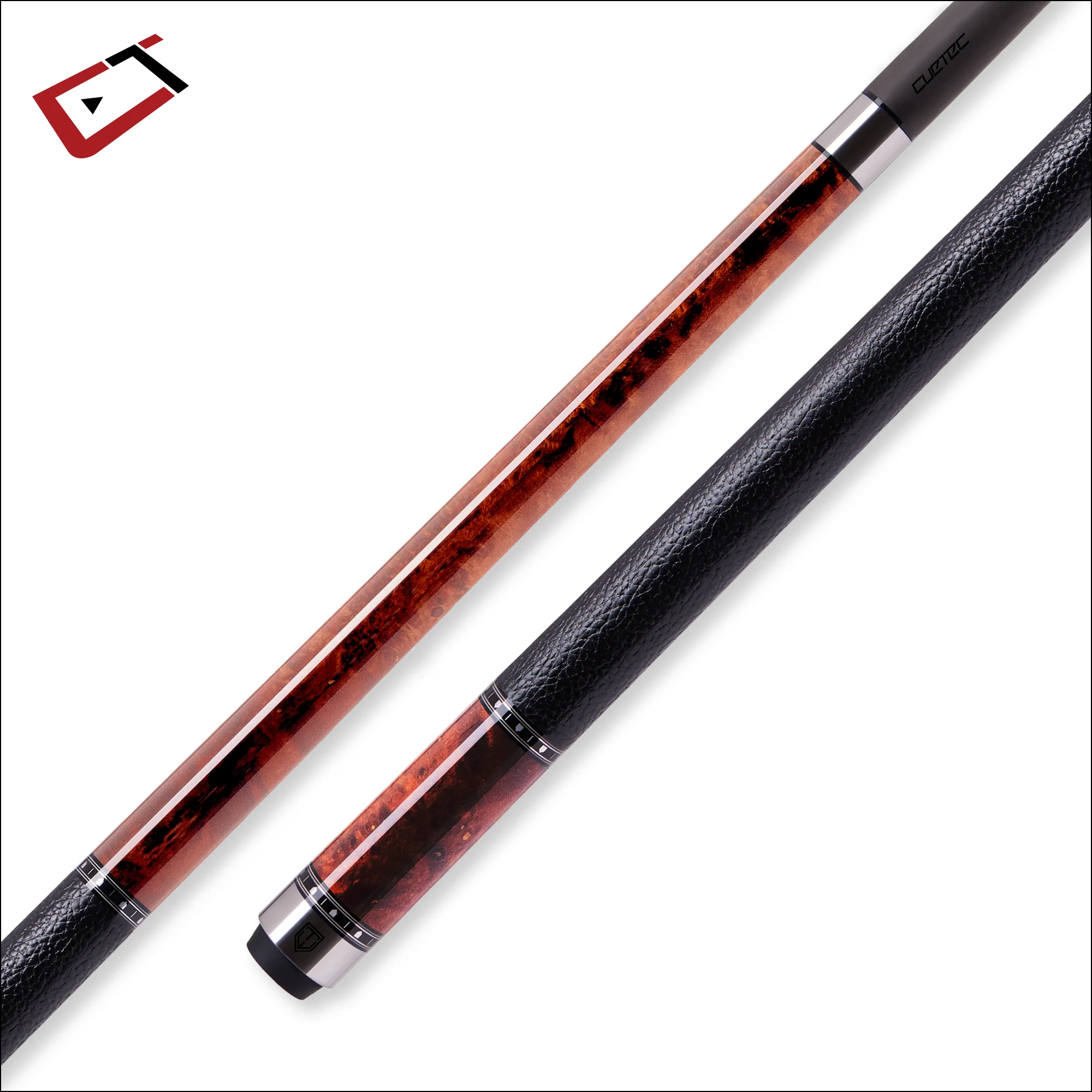 Cuetec Cynergy Truewood Mappa Burl II Leather Wrap - Image 2