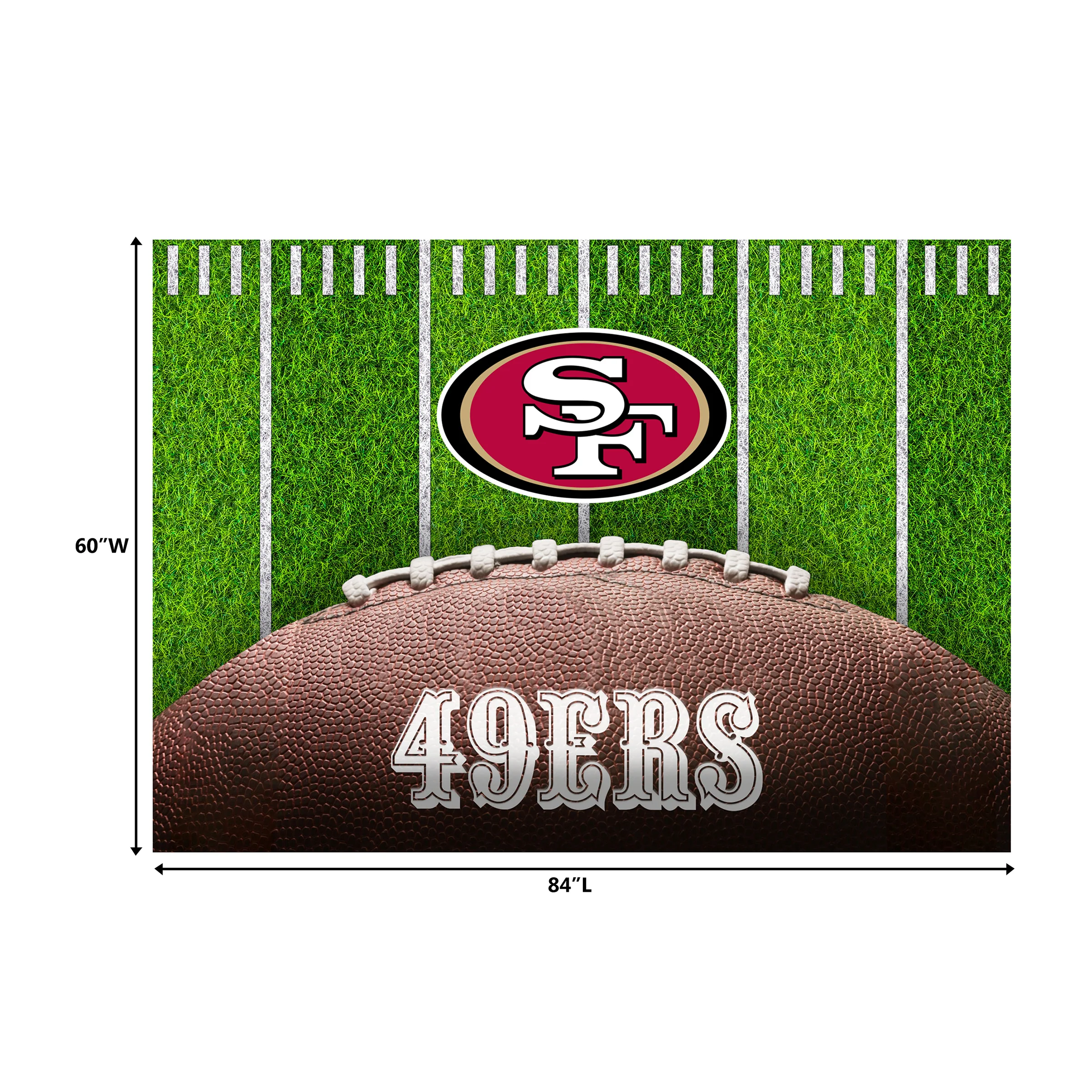 NFL Licensed 5x7 Football Field Area Rugs - Image 11