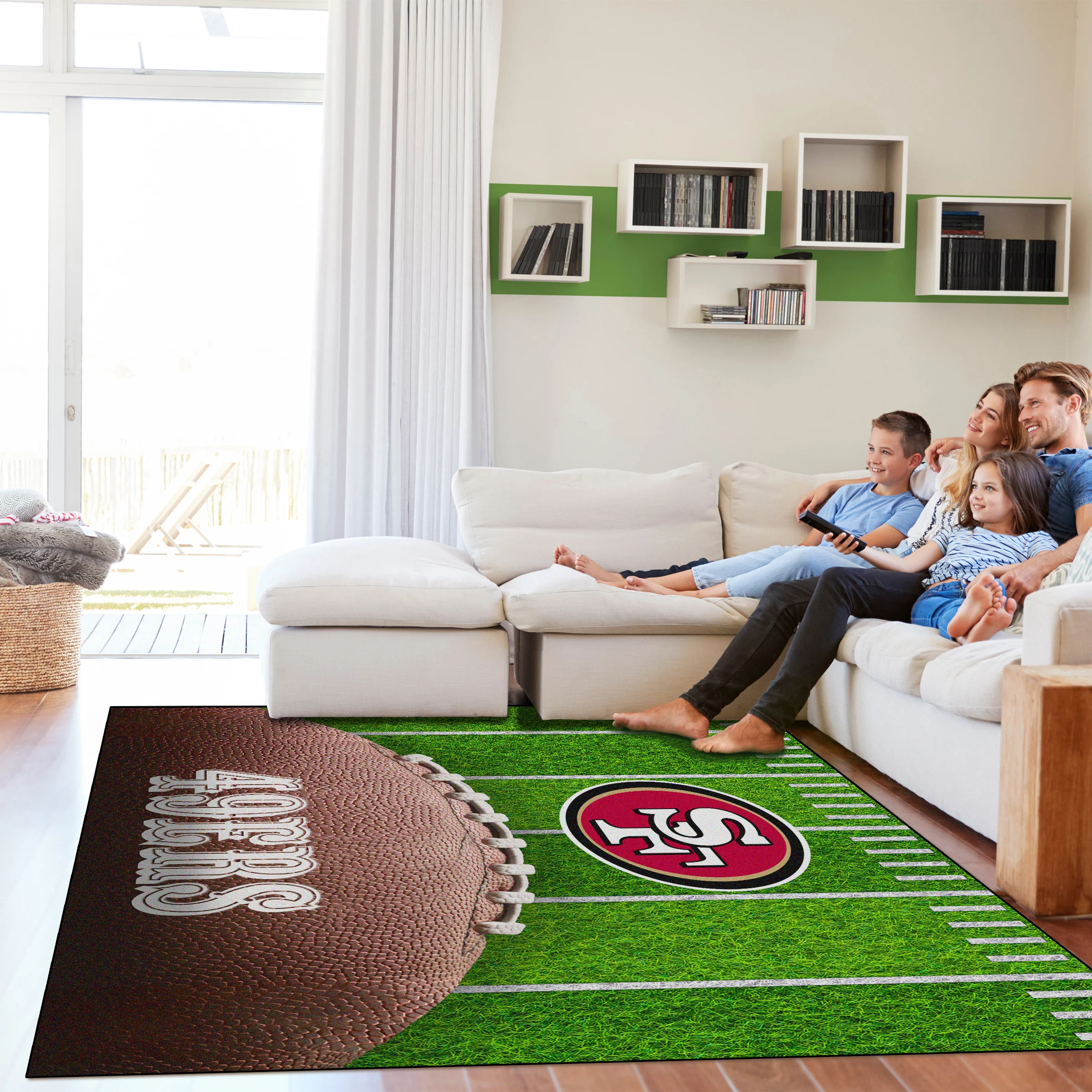 NFL Licensed 5x7 Football Field Area Rugs - Image 12
