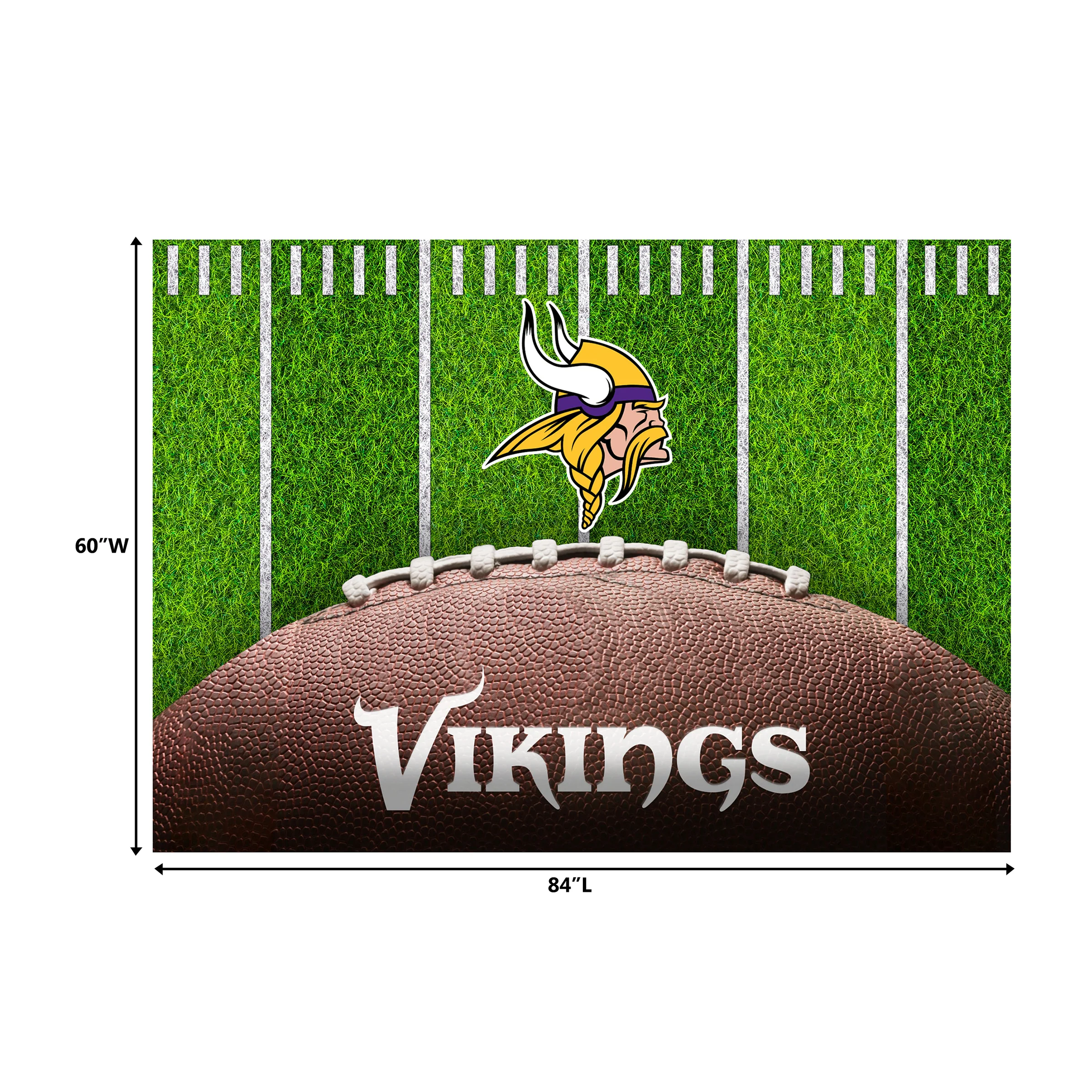 NFL Licensed 5x7 Football Field Area Rugs - Image 17