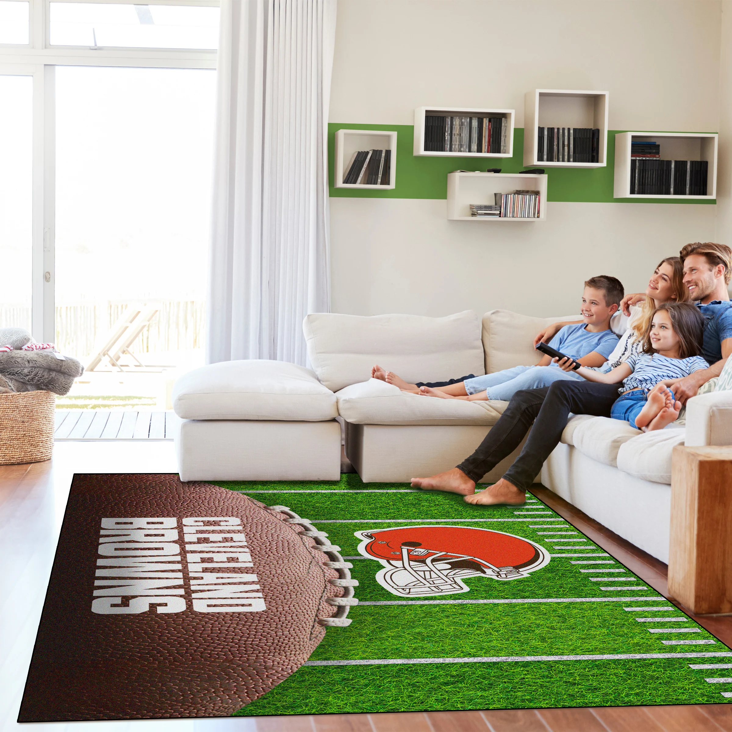 NFL Licensed 5x7 Football Field Area Rugs - Image 36