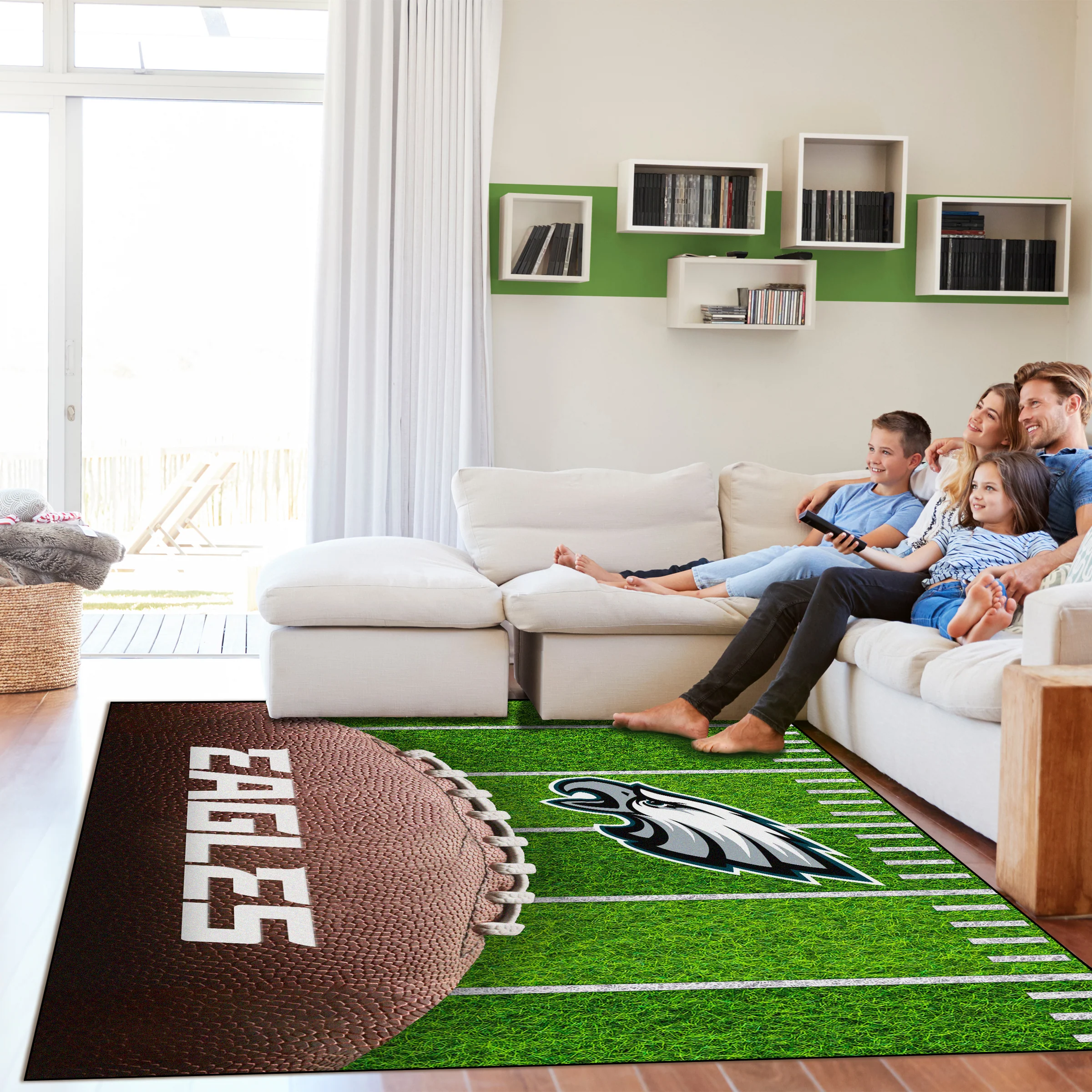 NFL Licensed 5x7 Football Field Area Rugs - Image 48