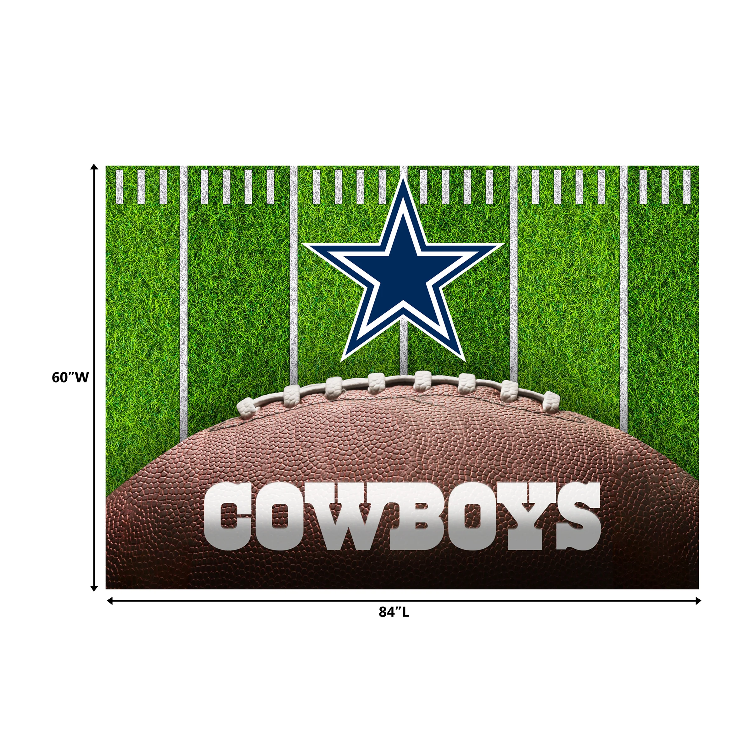 NFL Licensed 5x7 Football Field Area Rugs - Image 5