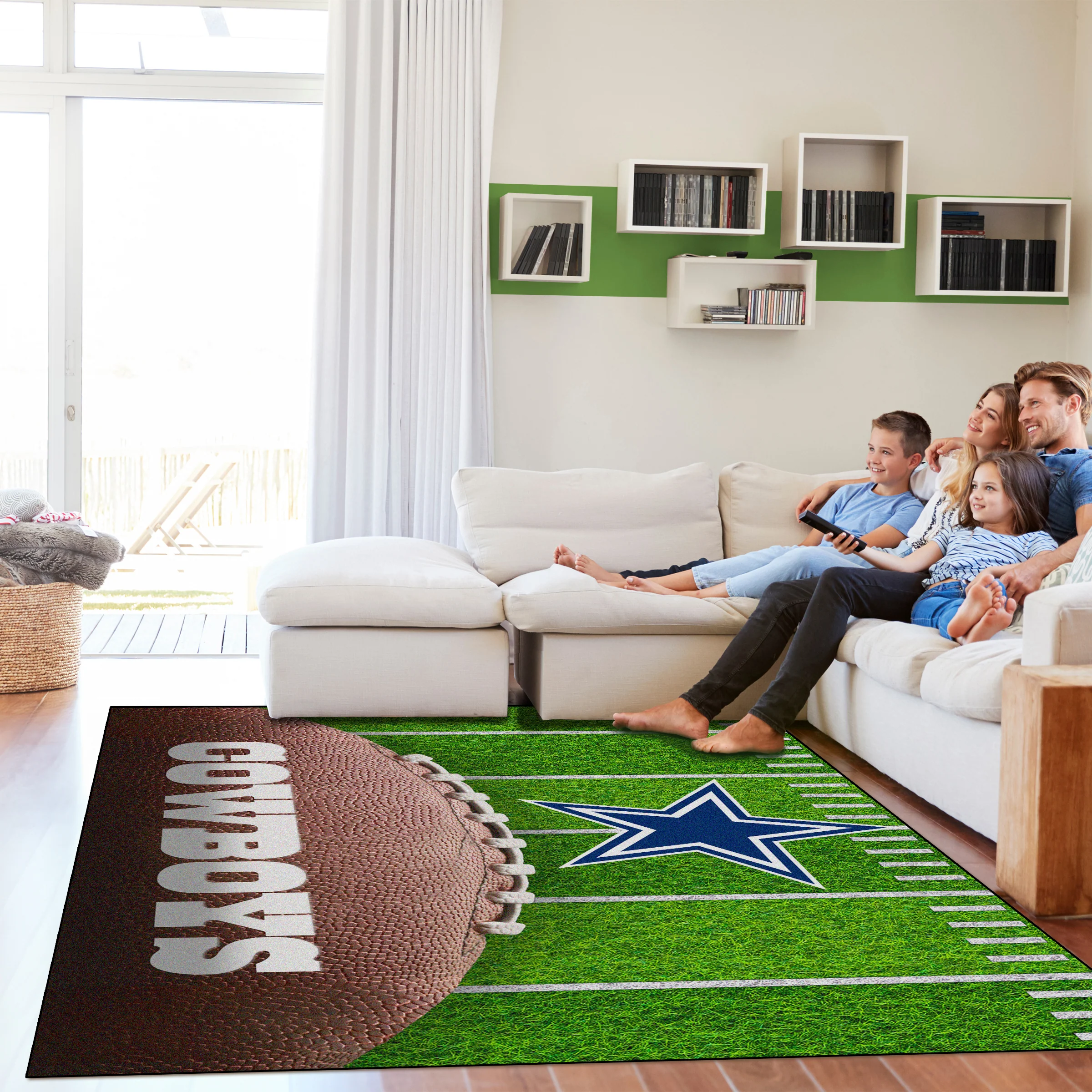 NFL Licensed 5x7 Football Field Area Rugs - Image 6