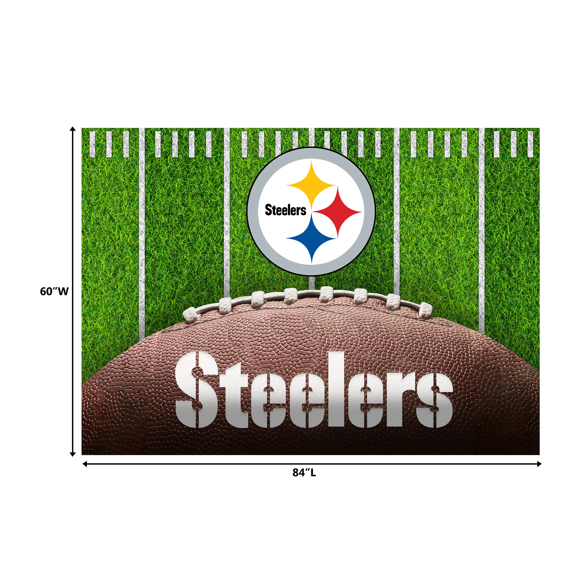 NFL Licensed 5x7 Football Field Area Rugs - Image 8