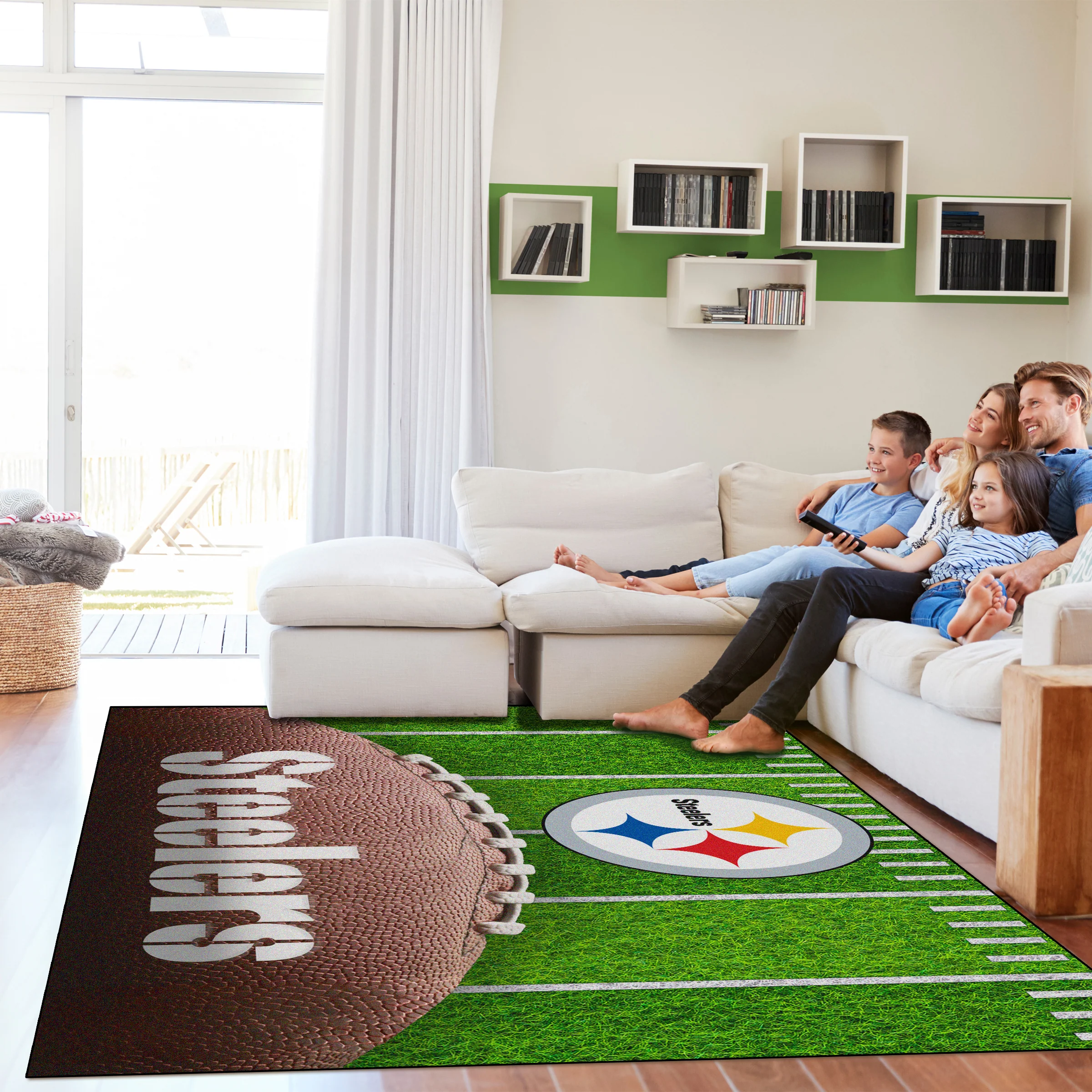 NFL Licensed 5x7 Football Field Area Rugs - Image 9