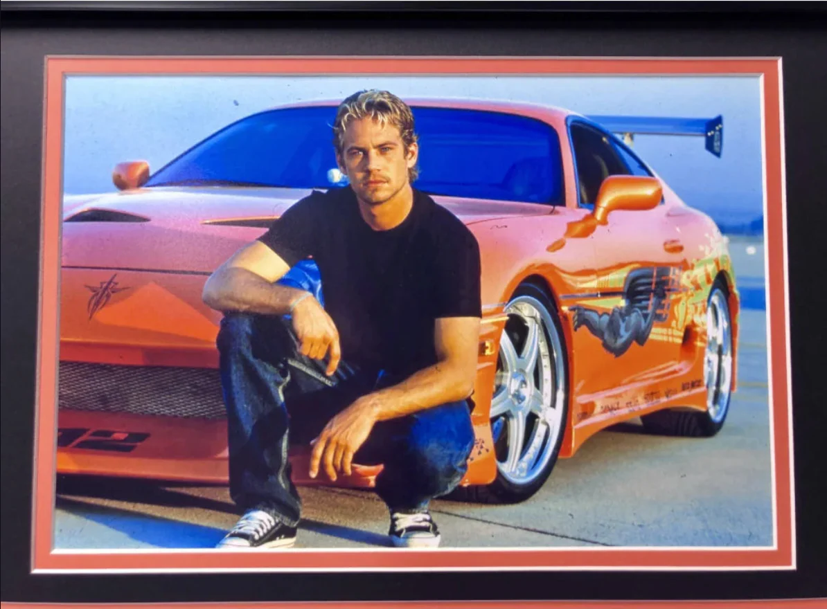 "Fast & The Furious" Paul Walker Movie Car License Plate Framed Collage - Image 4