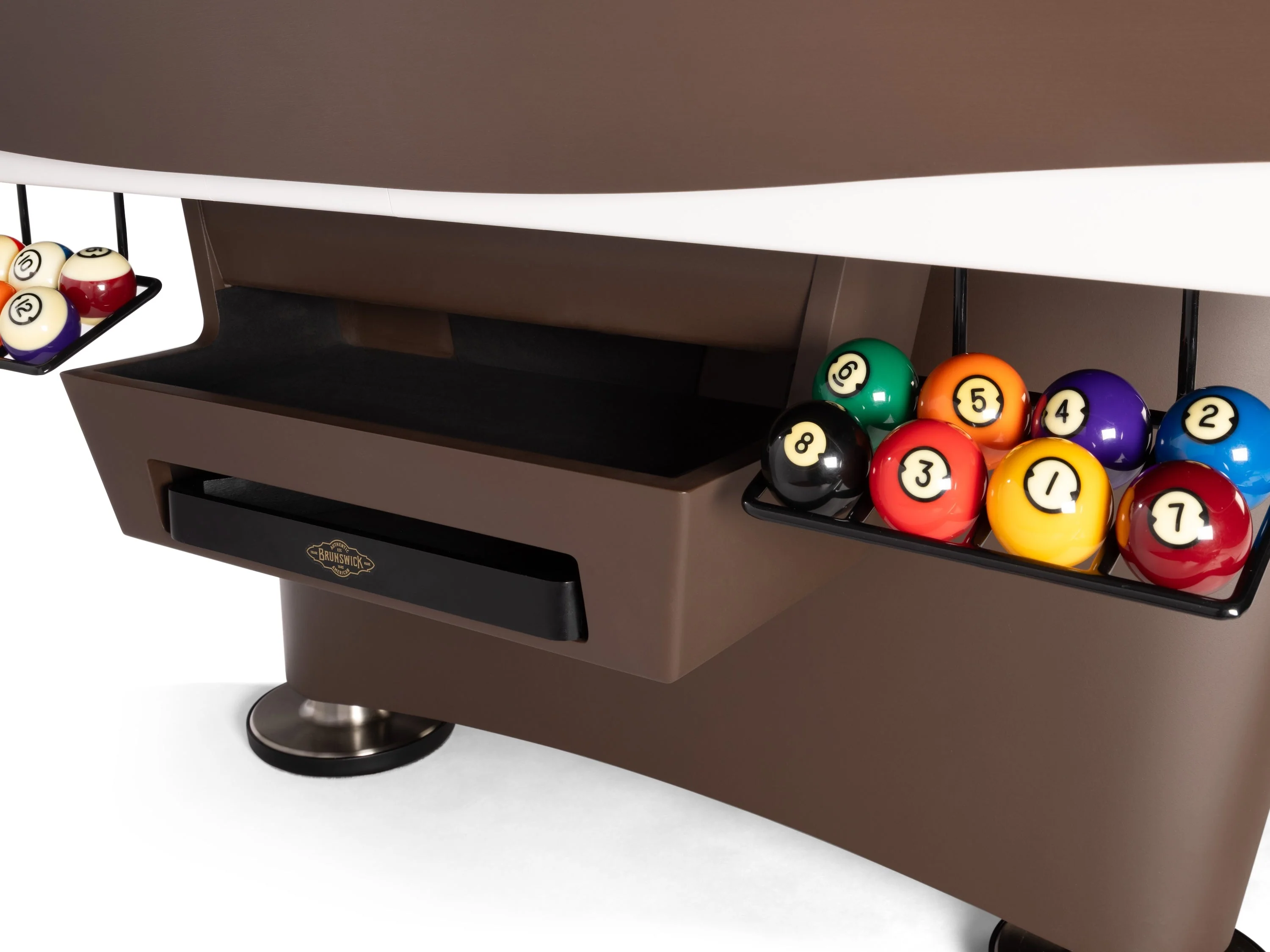 Gold Crown VII 8' Pool Table - Classic Brown - Image 5