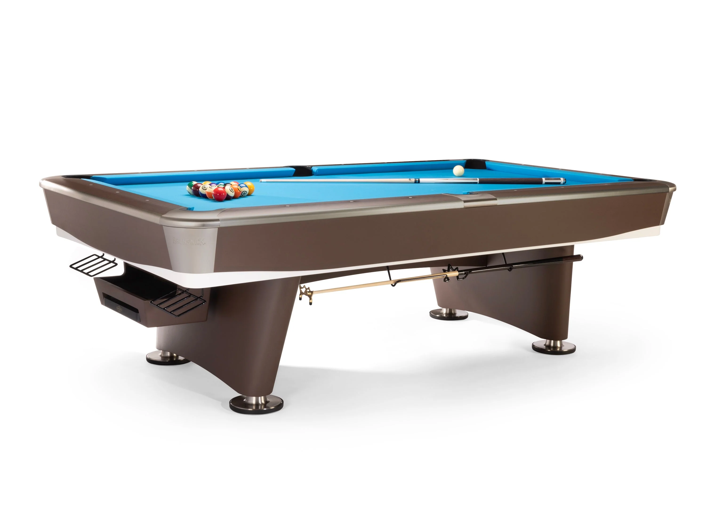 Gold Crown VII 8' Pool Table - Classic Brown - Image 6