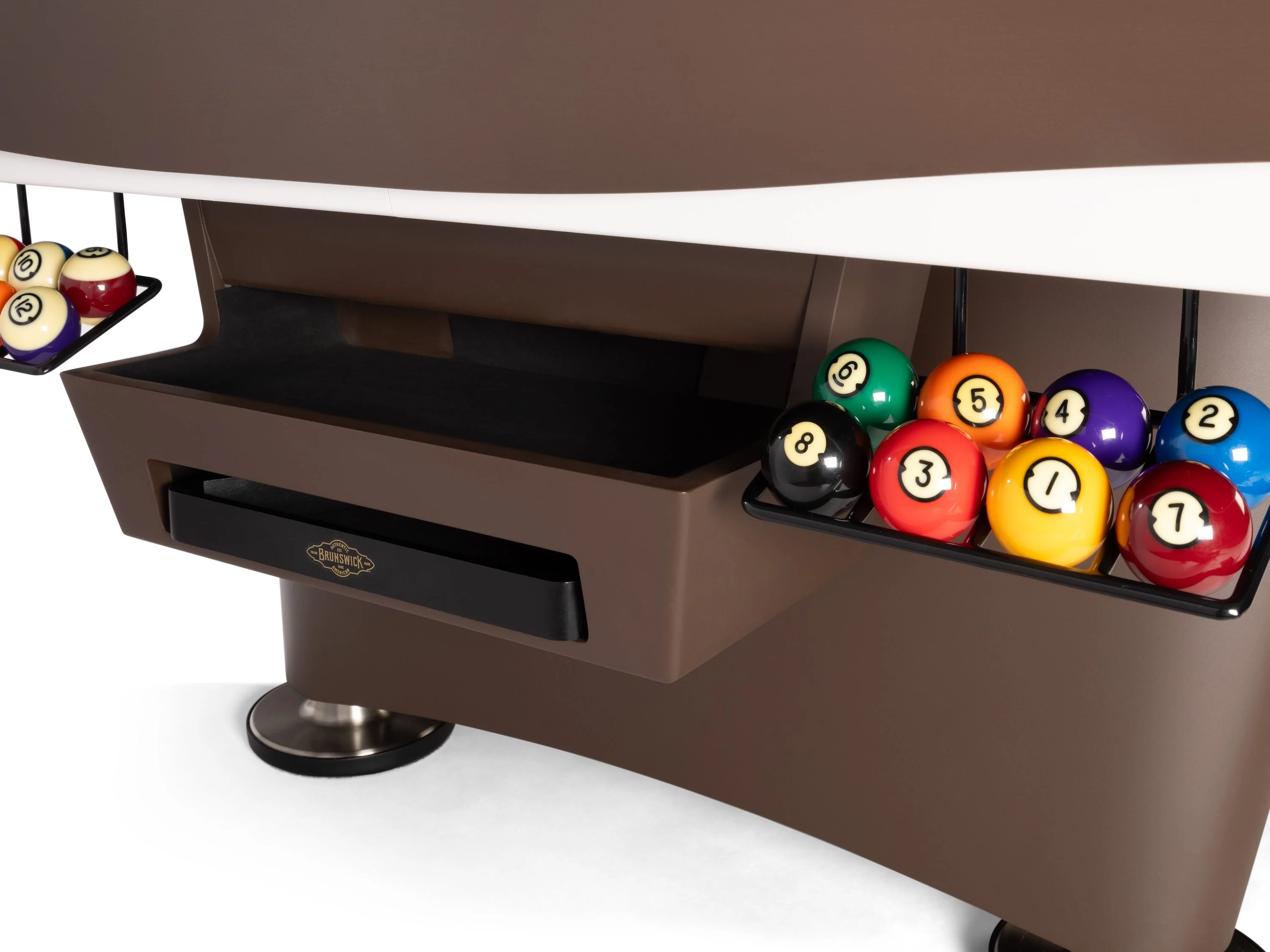 Gold Crown VII 9' Pool Table - Classic Brown - Image 10