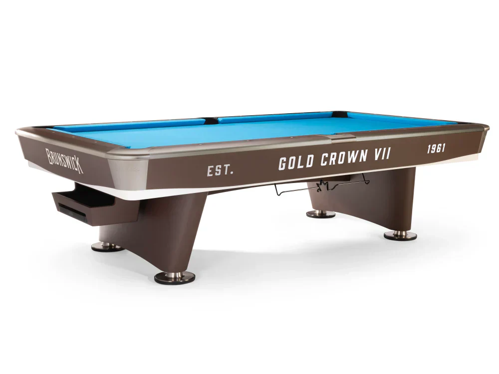 Gold Crown VII 9' Pool Table - Classic Brown - Image 6