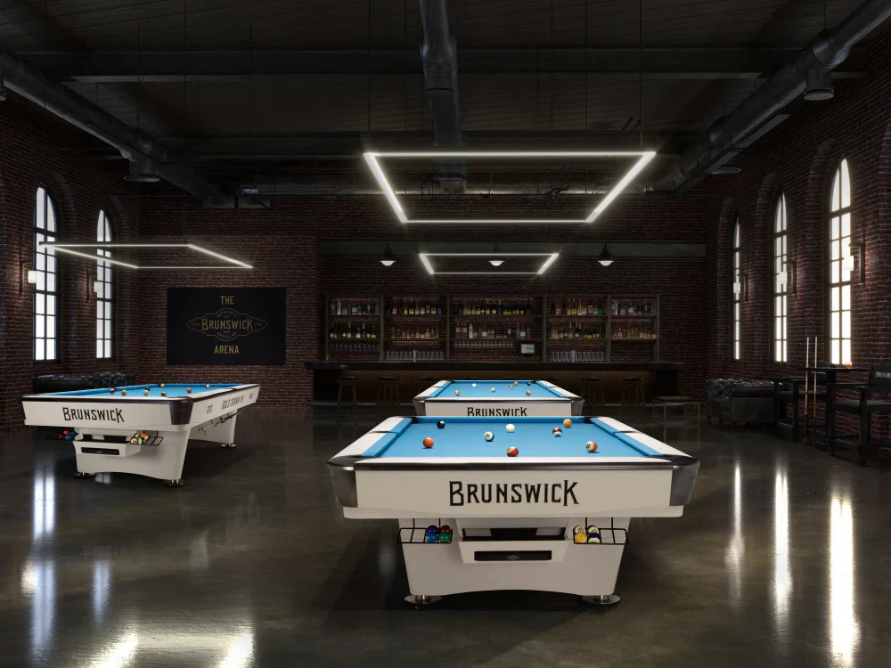 Gold Crown VII 9' Pool Table - Modern White - Image 6