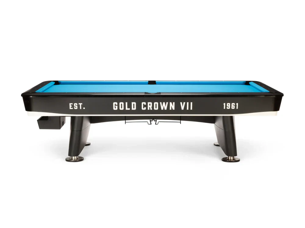 Gold Crown VII 9' Pool Table - Tournament Black - Image 2