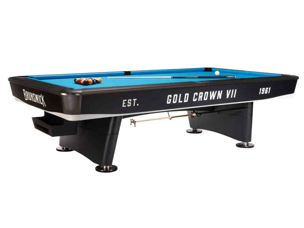 Gold Crown VII 9' Pool Table - Tournament Black - Image 3
