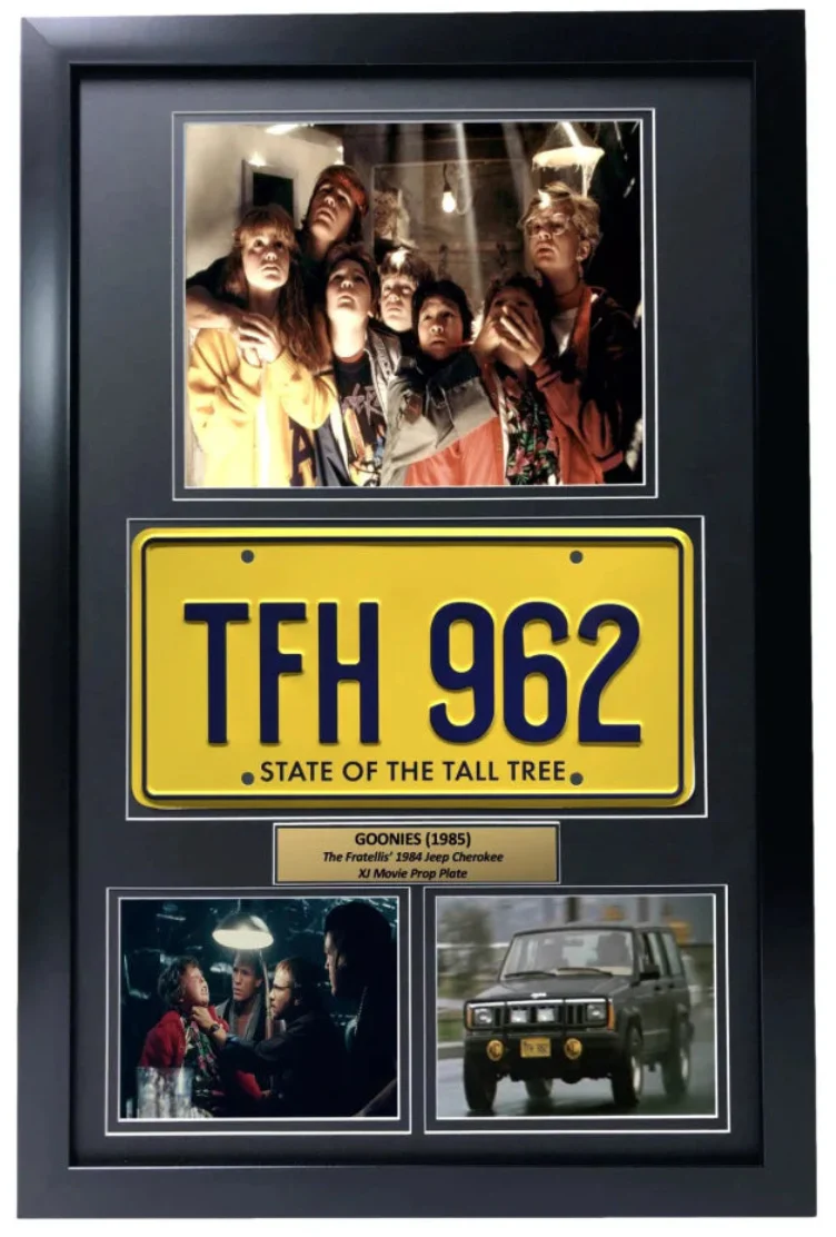 "Goonies" Fratellis Movie Car License Plate Framed Collage - Image 2