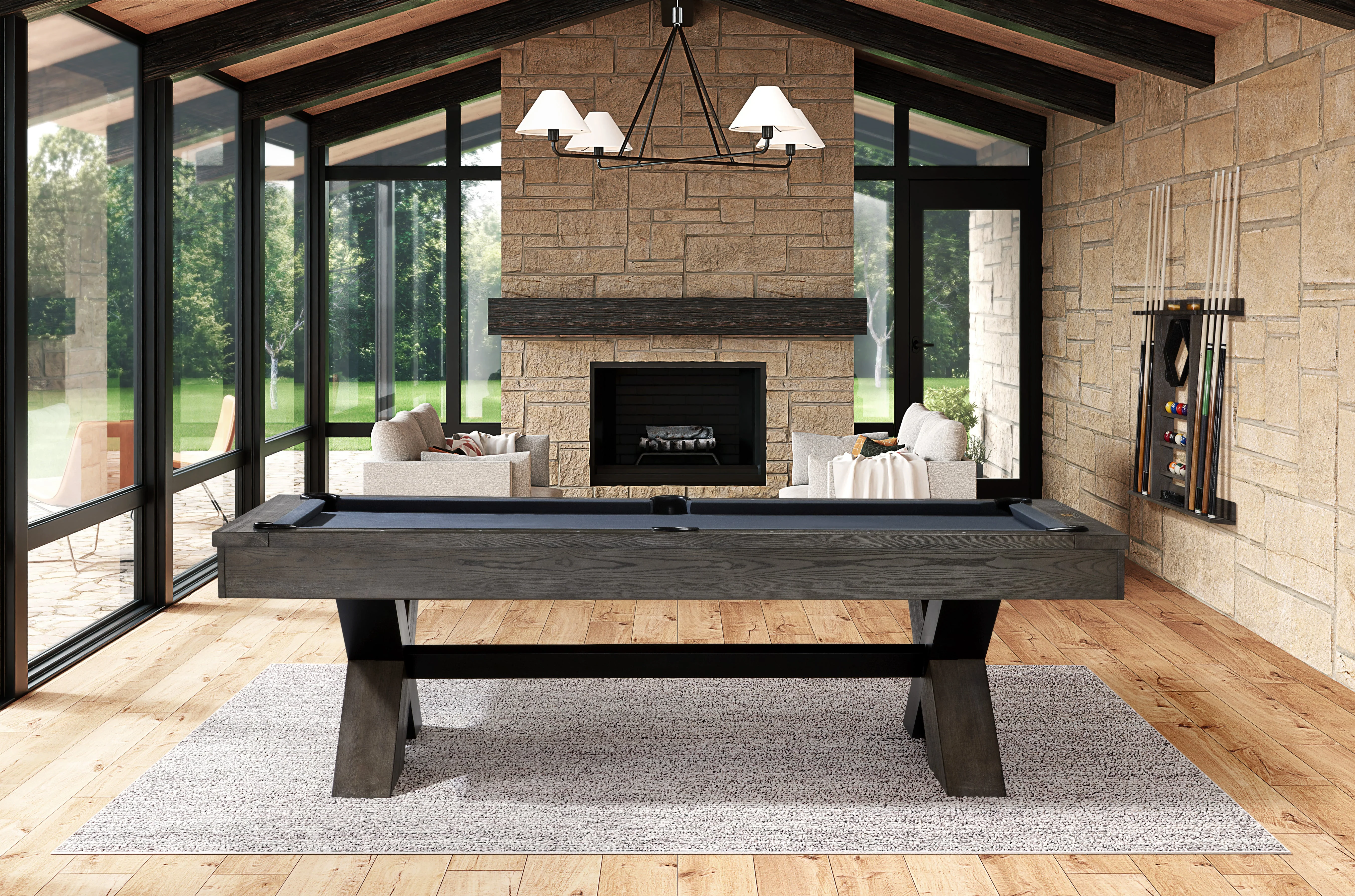 Halifax 8' Pool Table - Charcoal - Image 2