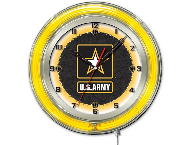 Military Licensed 19" Neon Clock - Image 3