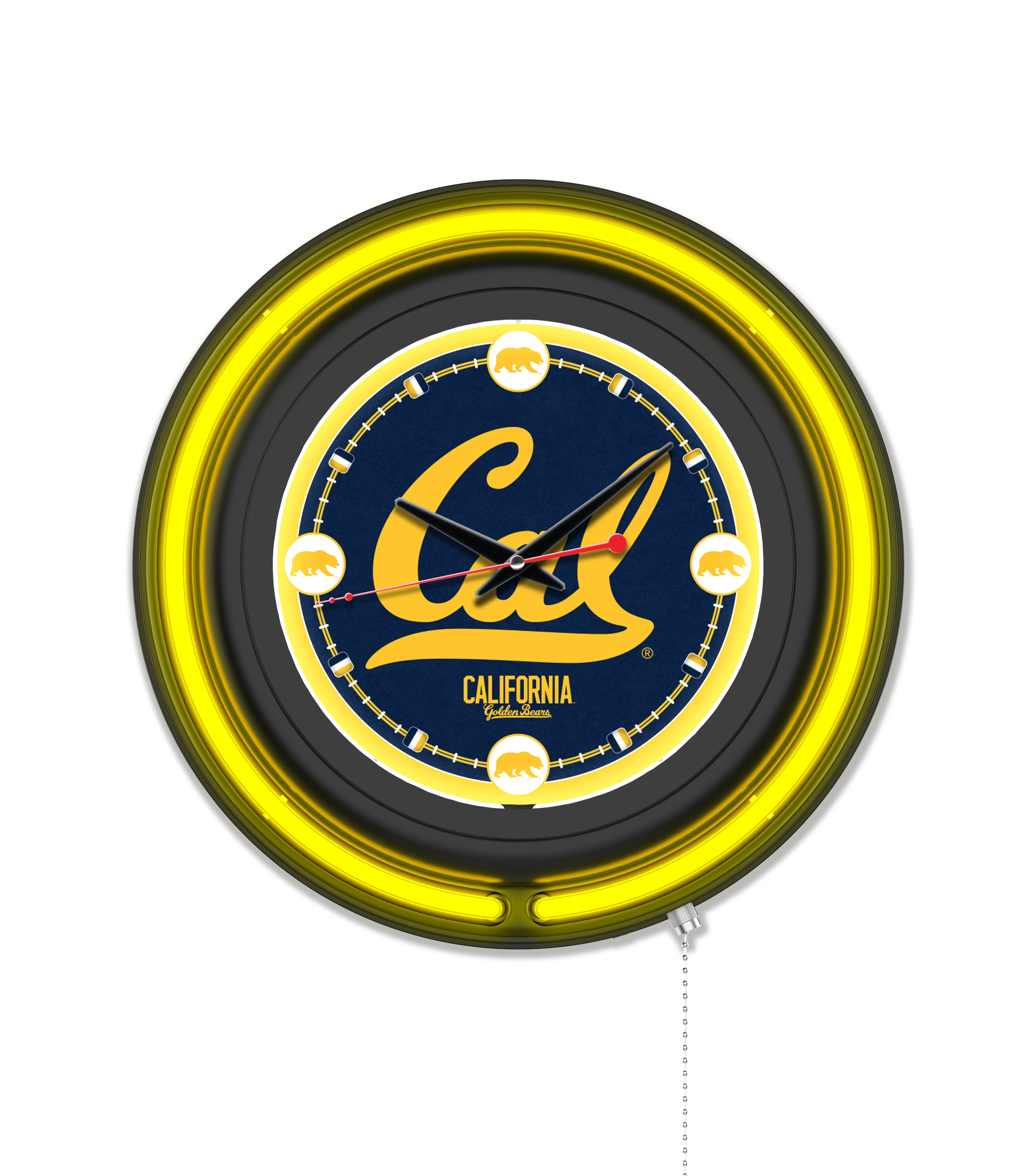NCAA Licensed Black Case 15" Neon Clock - Image 11