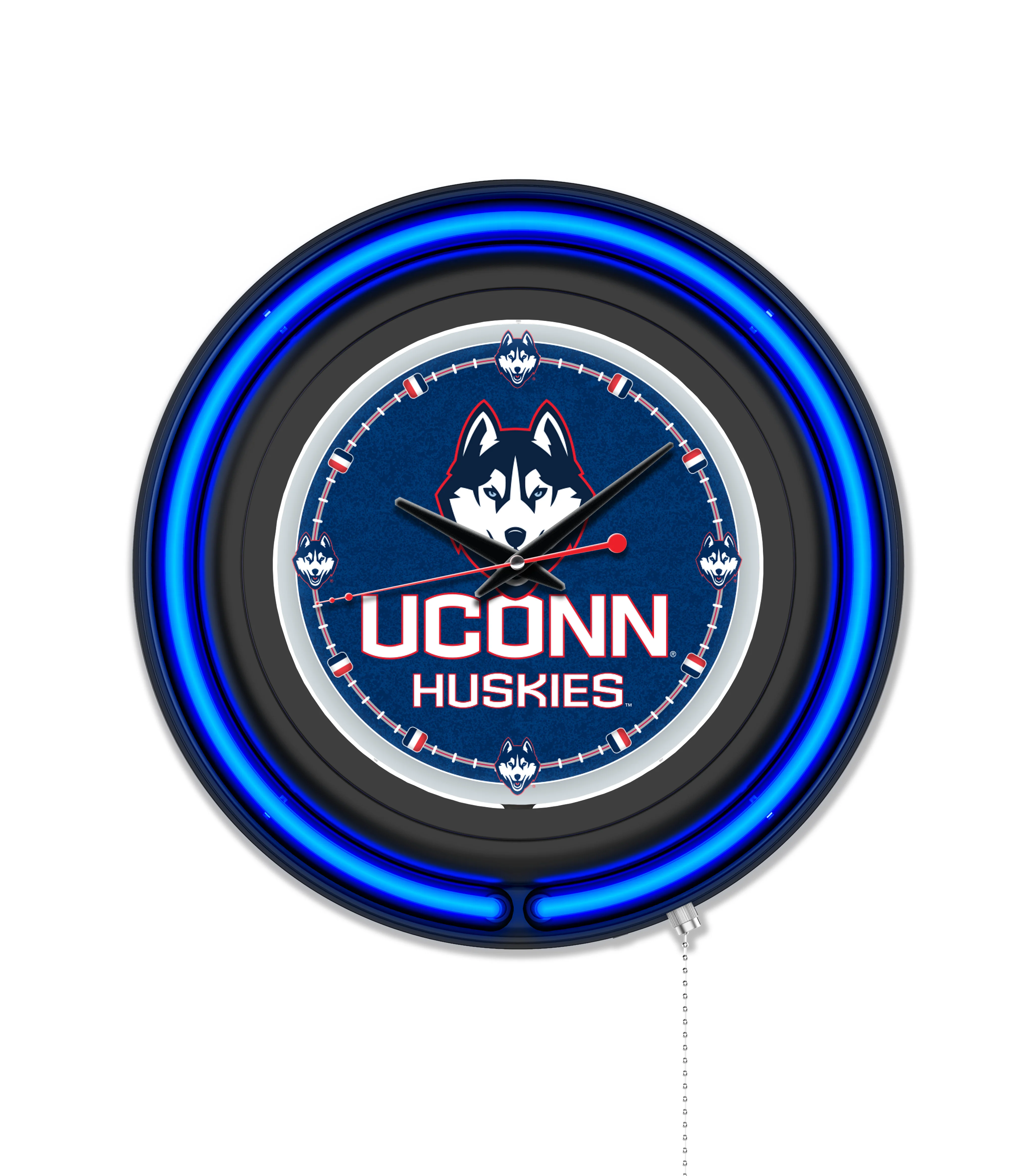 NCAA Licensed Black Case 15" Neon Clock - Image 16