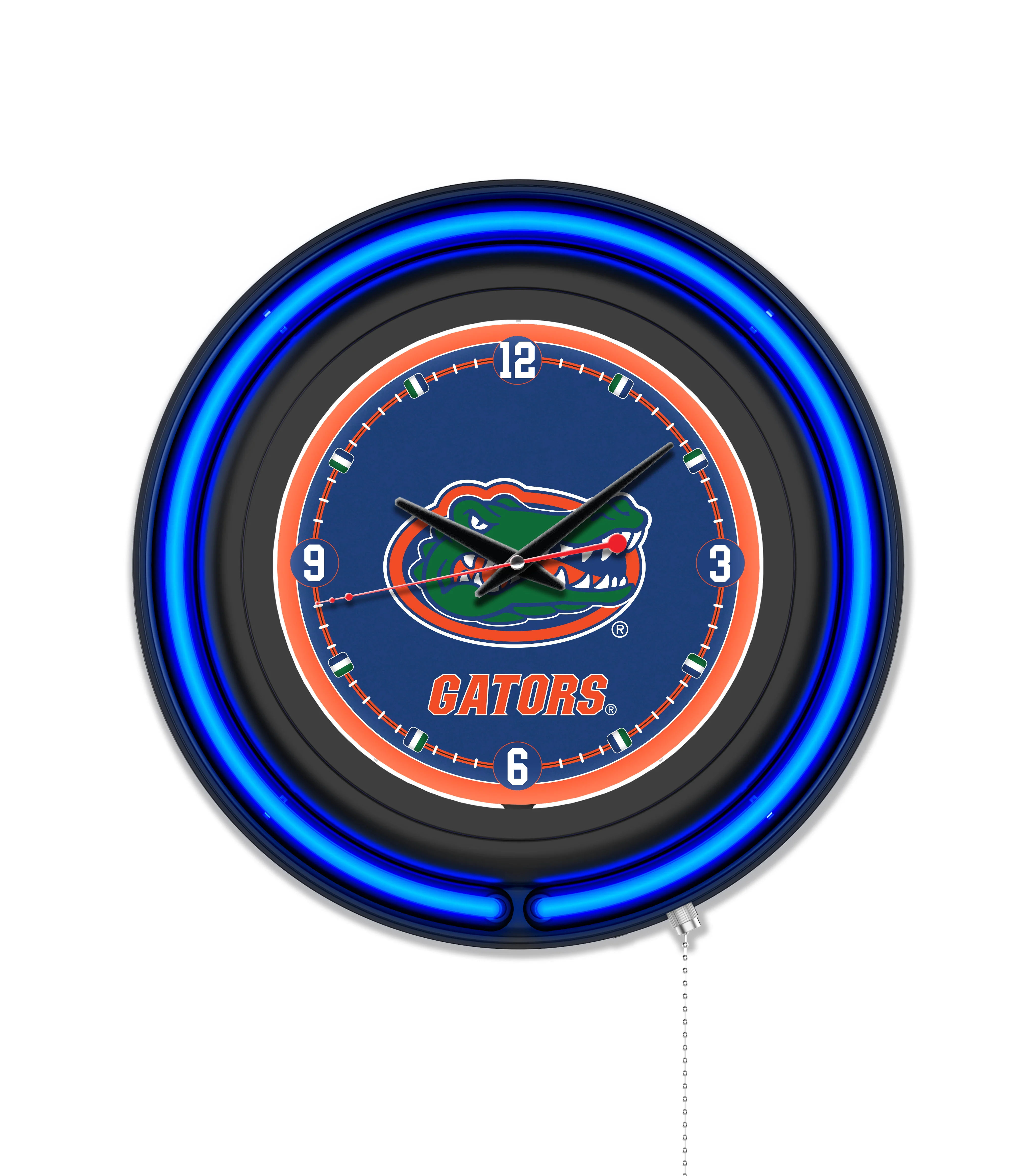 NCAA Licensed Black Case 15" Neon Clock - Image 17