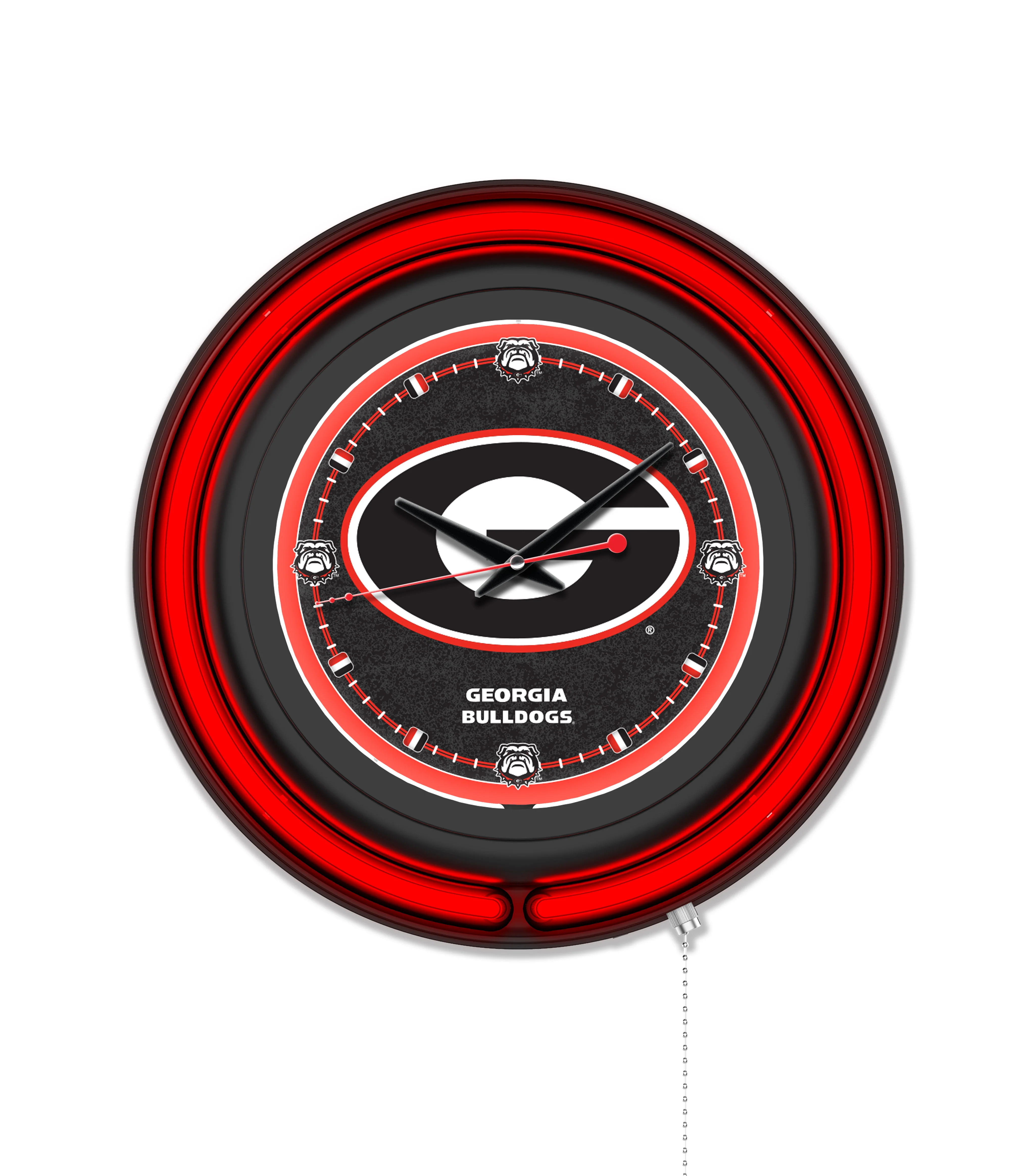 NCAA Licensed Black Case 15" Neon Clock - Image 18