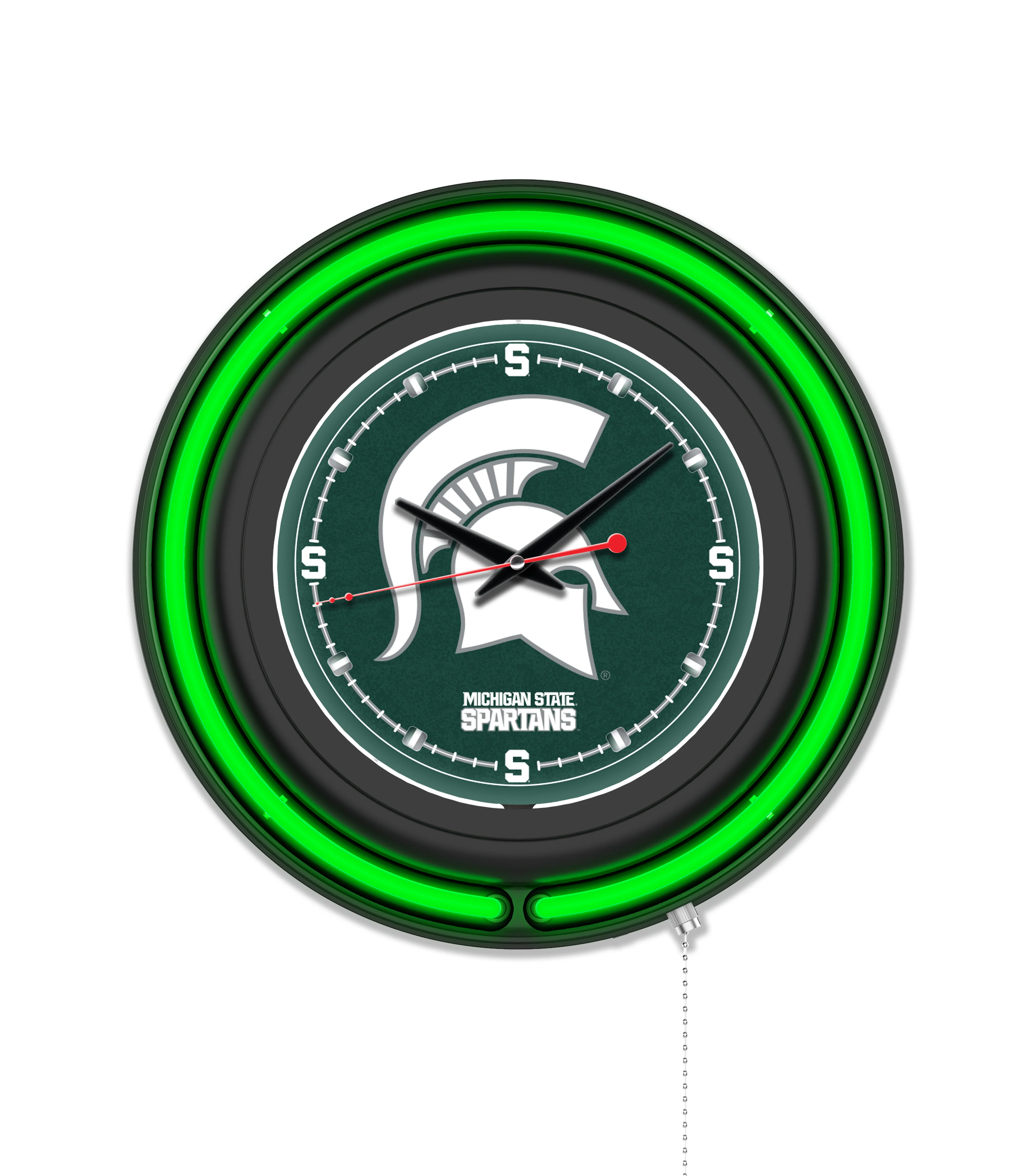 NCAA Licensed Black Case 15" Neon Clock - Image 24