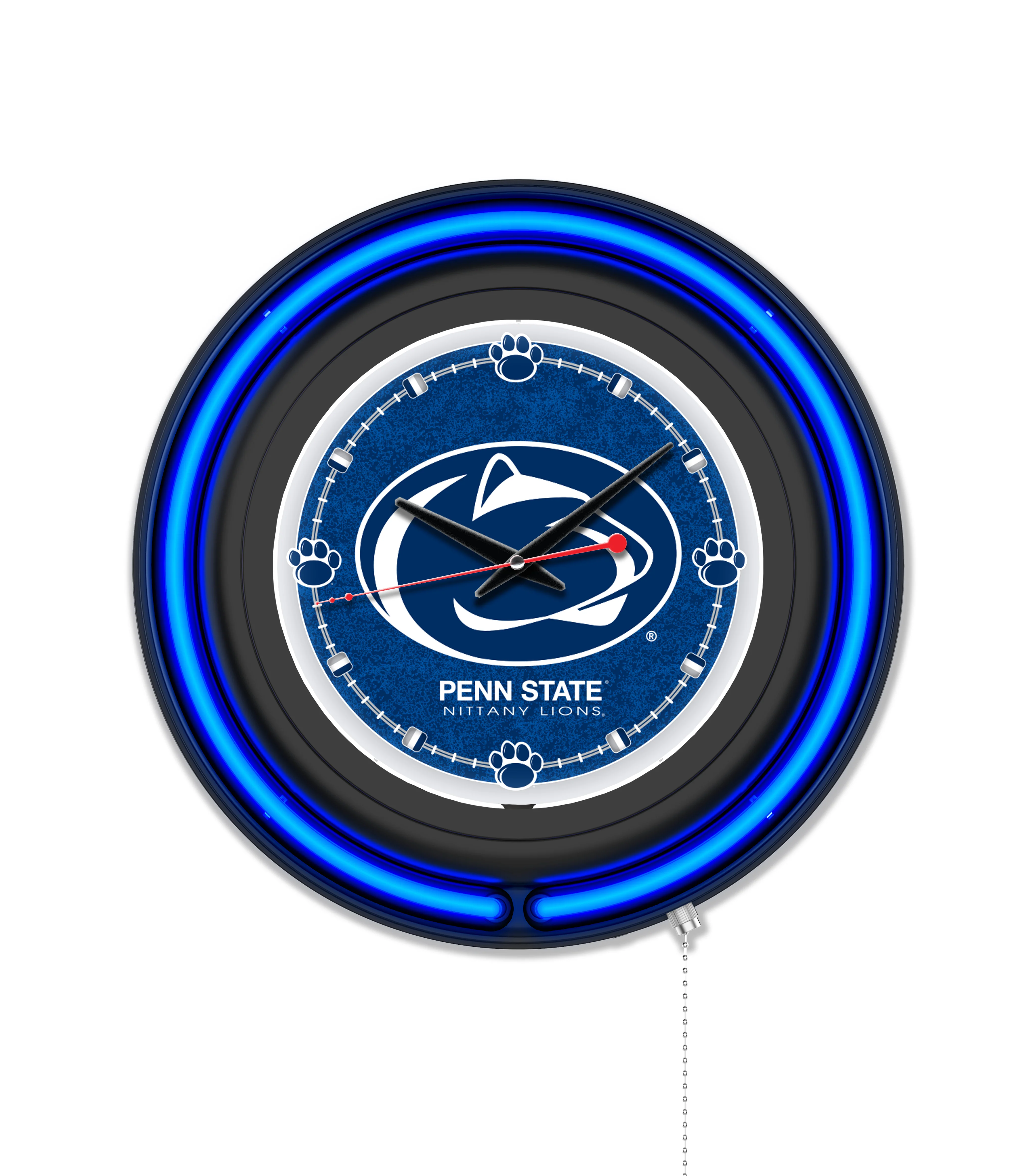 NCAA Licensed Black Case 15" Neon Clock - Image 30