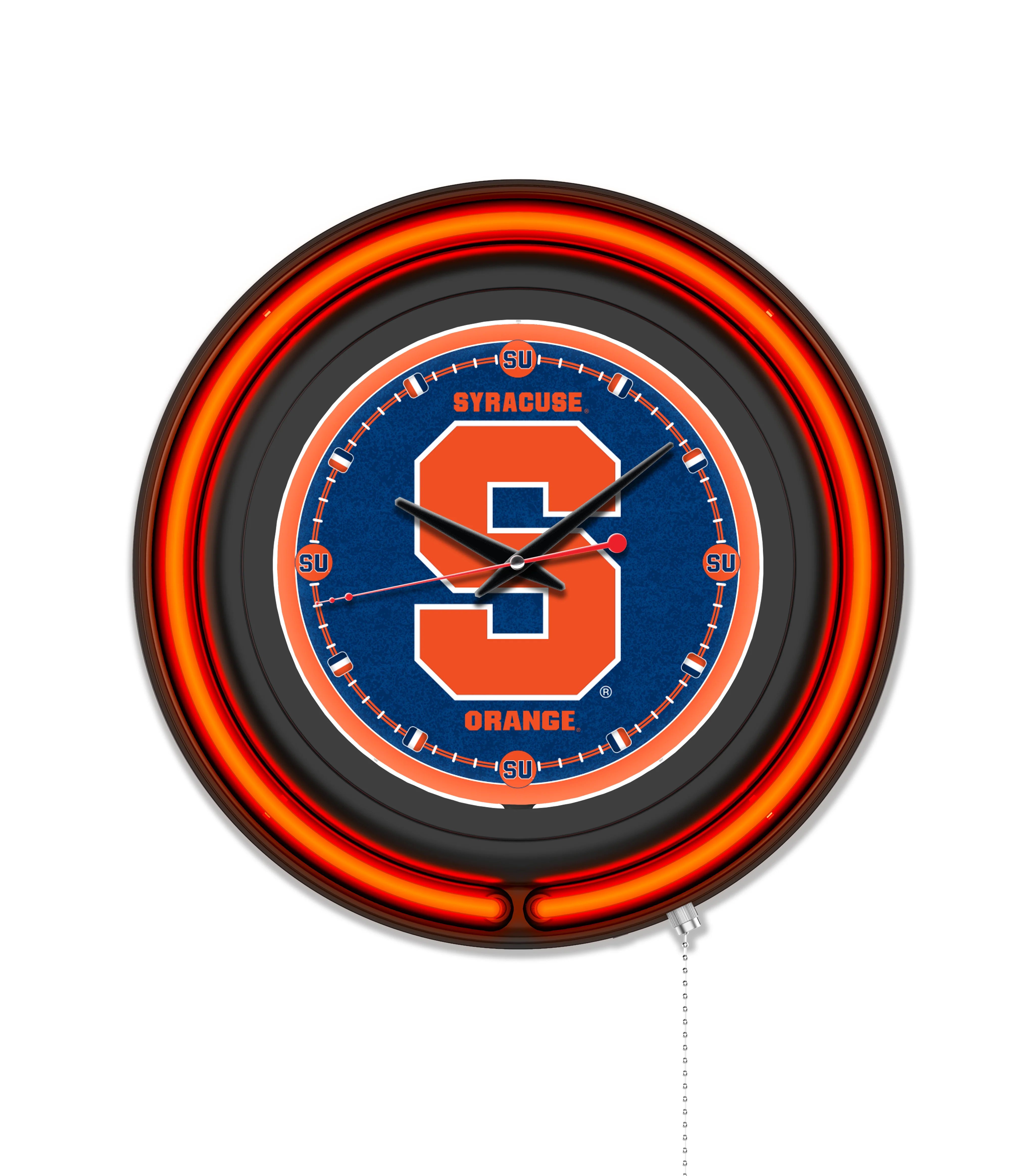 NCAA Licensed Black Case 15" Neon Clock - Image 34