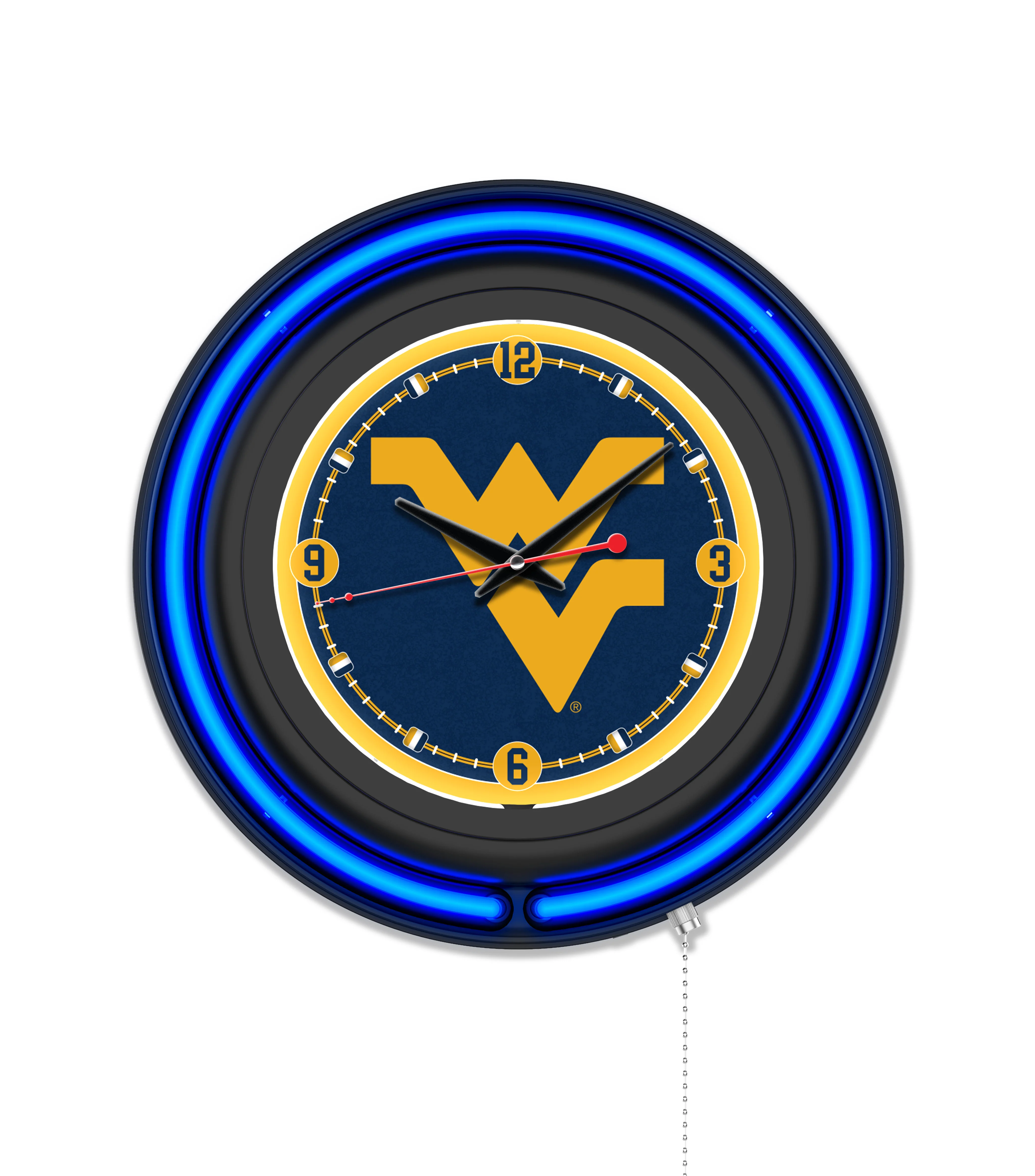 NCAA Licensed Black Case 15" Neon Clock - Image 46